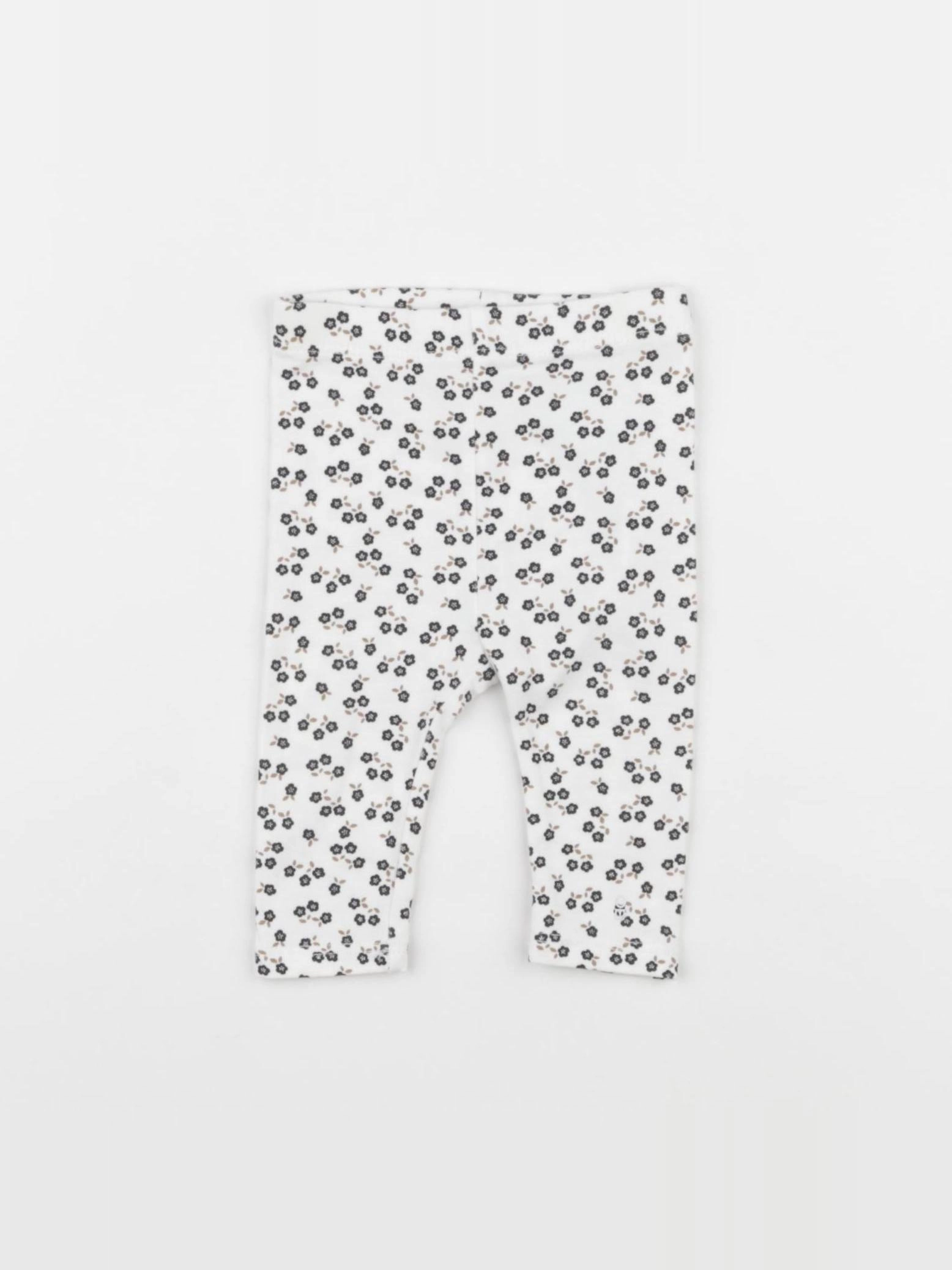 Obaïbi - legging blanc, noir - 3 mois