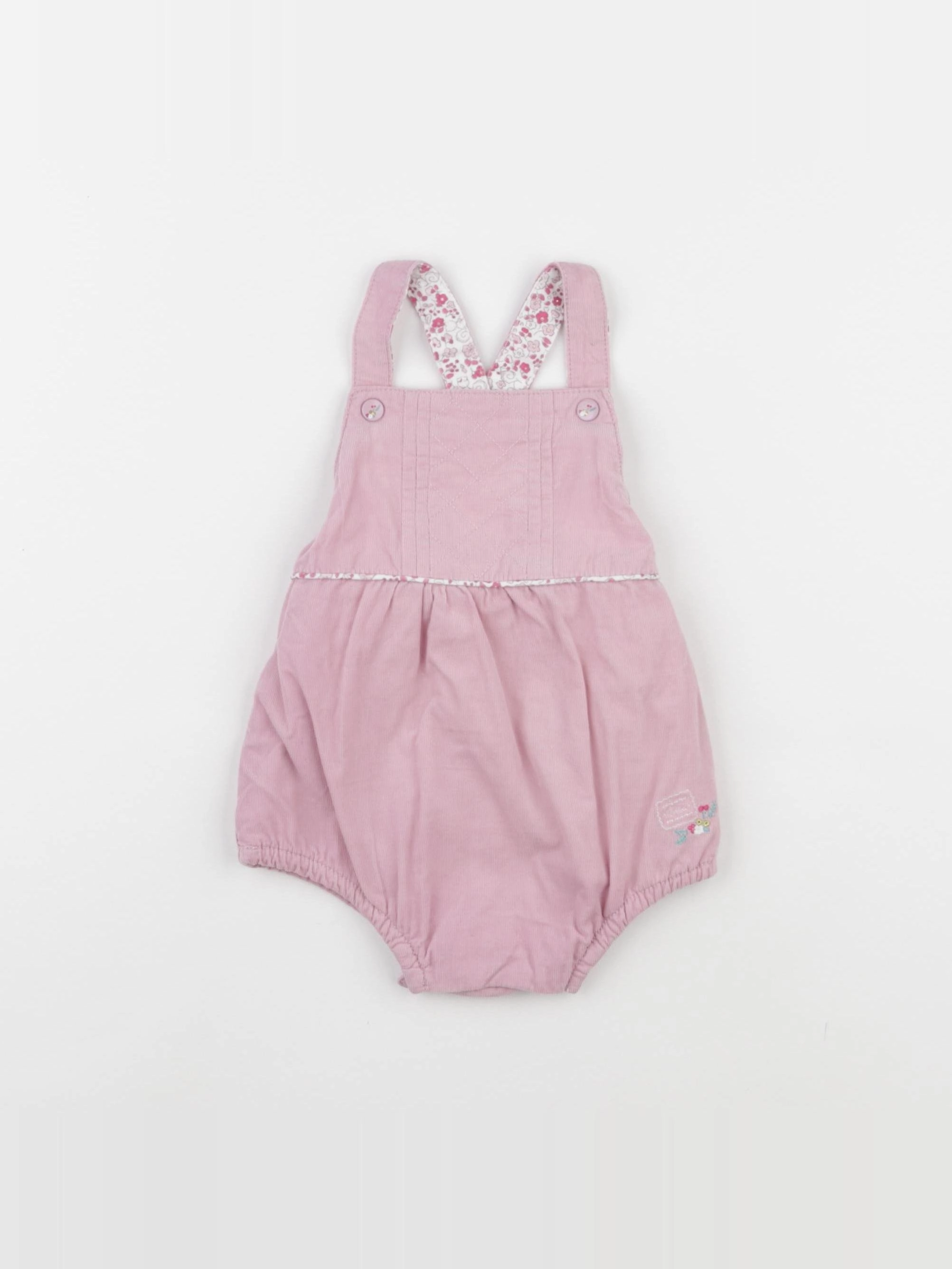 Sergent Major - salopette rose - 6 mois