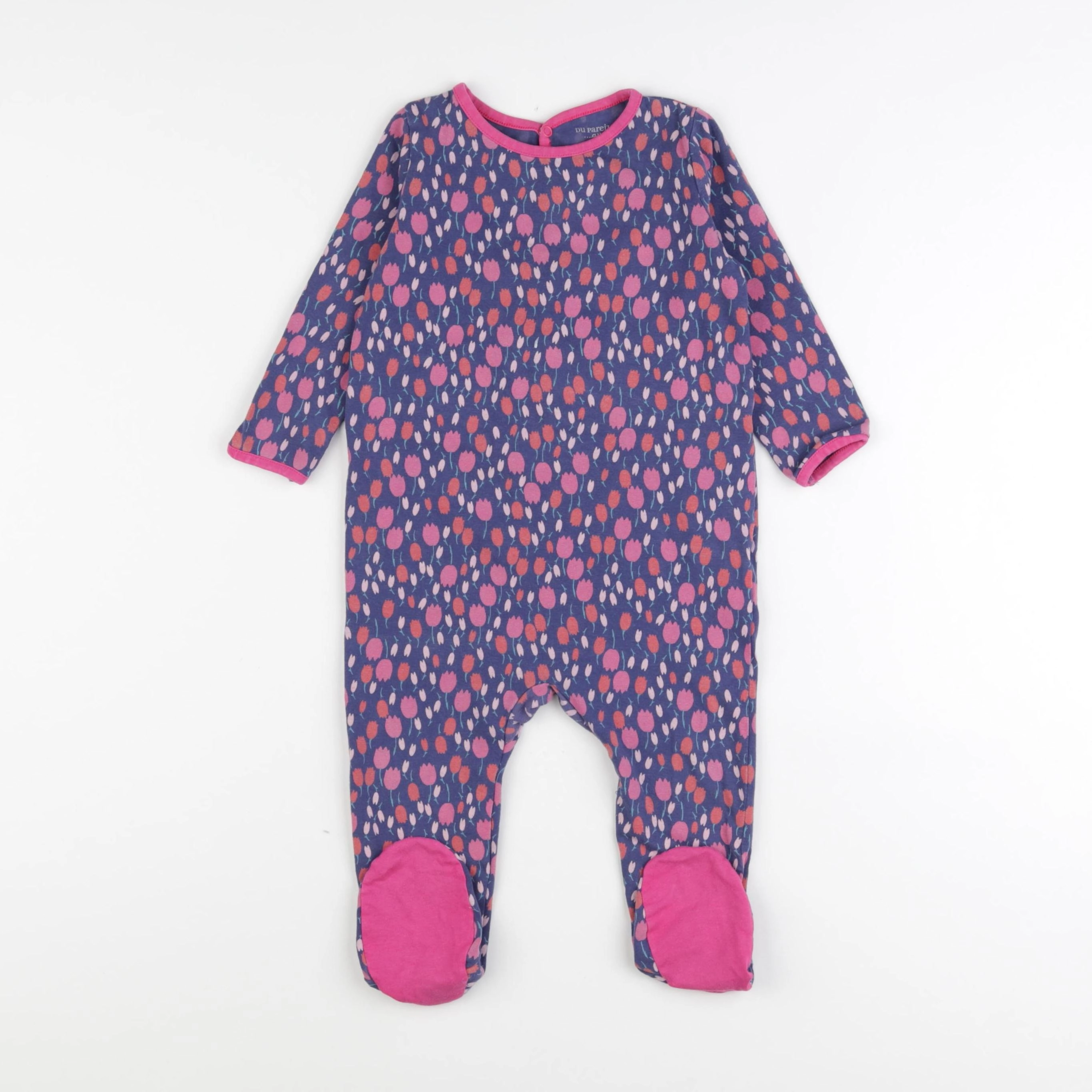 DPAM - pyjama coton violet, rose - 18 mois