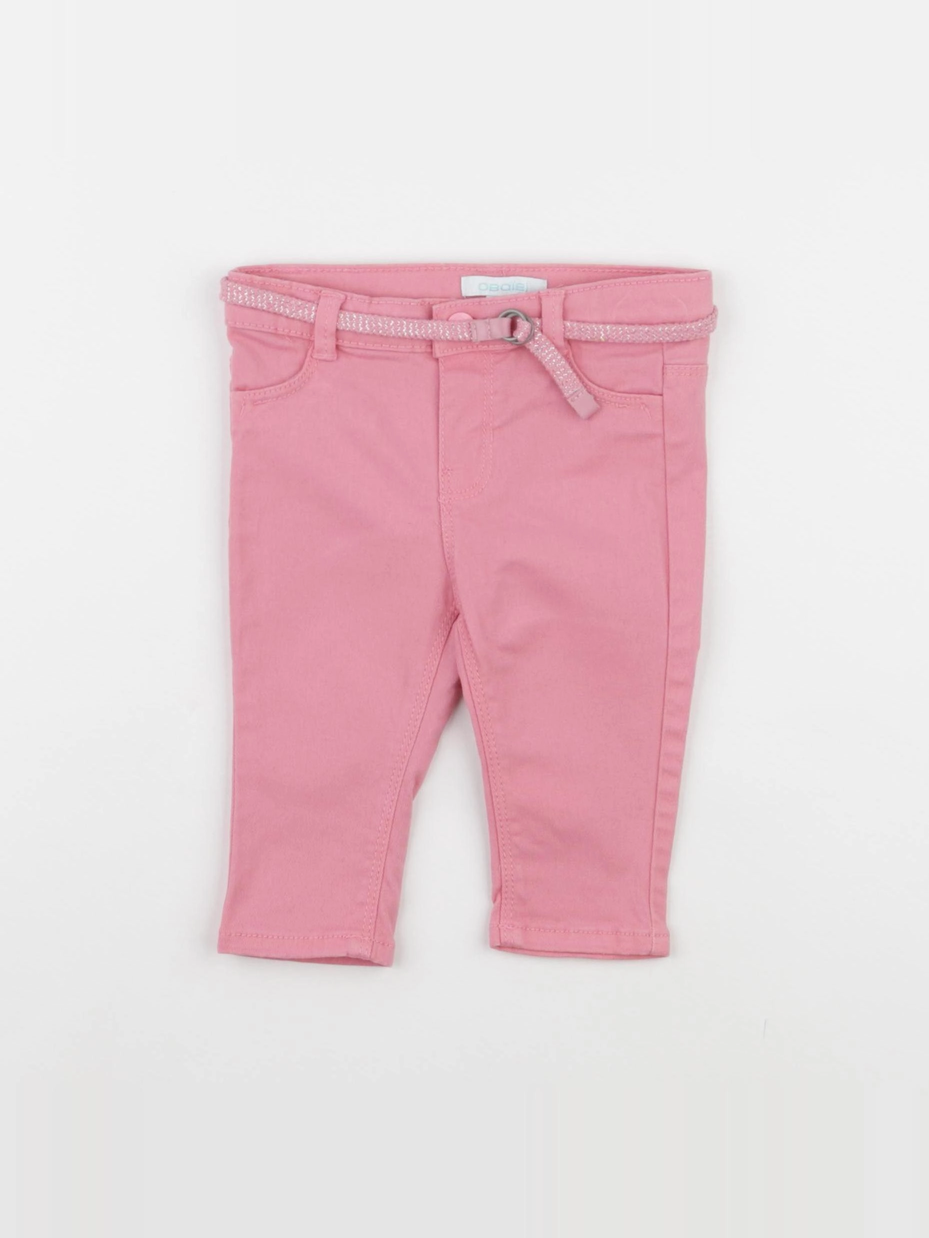 Obaïbi - jegging rose - 6 mois