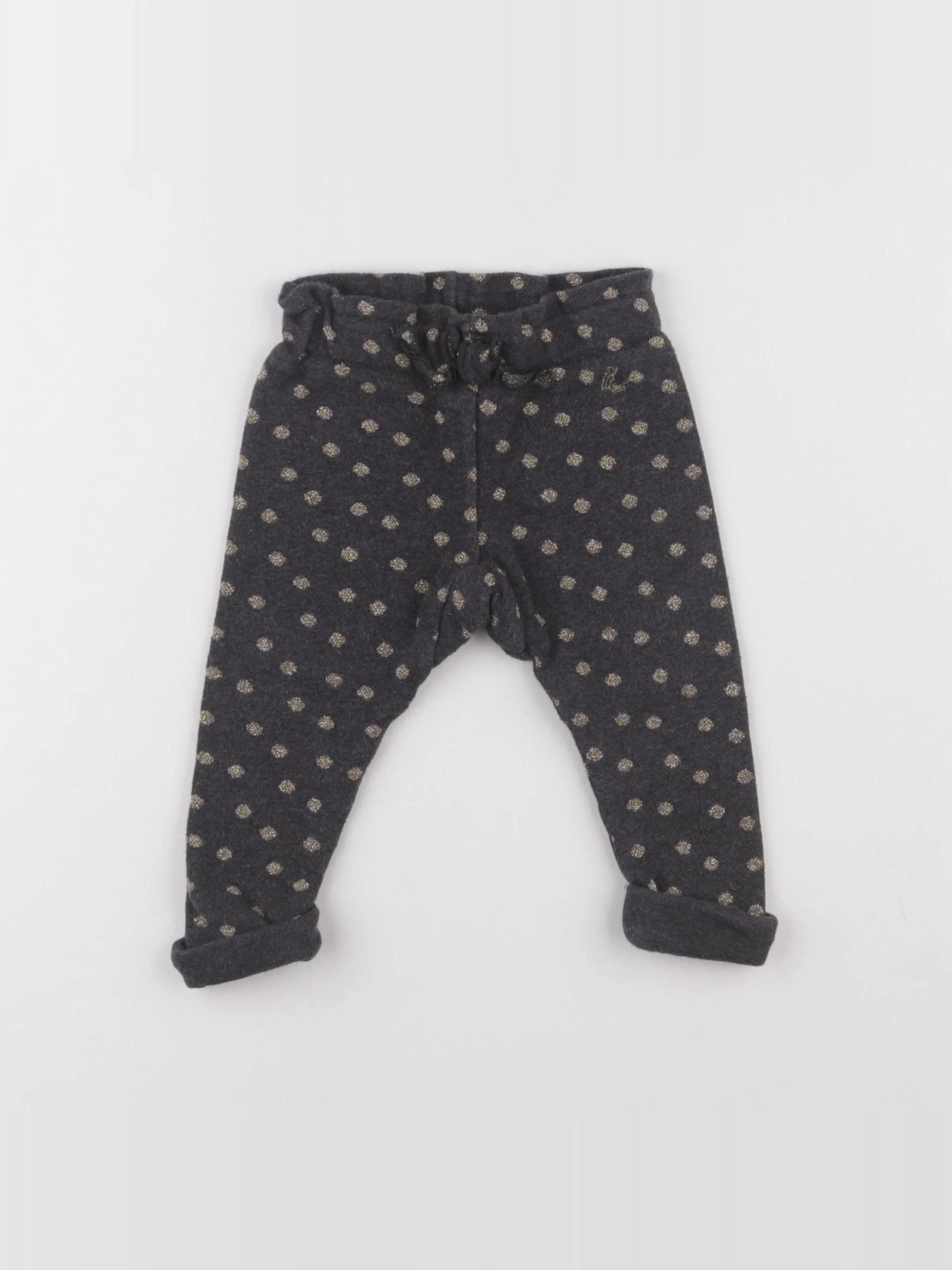 Petit Bateau - jogging gris, or - 6 mois