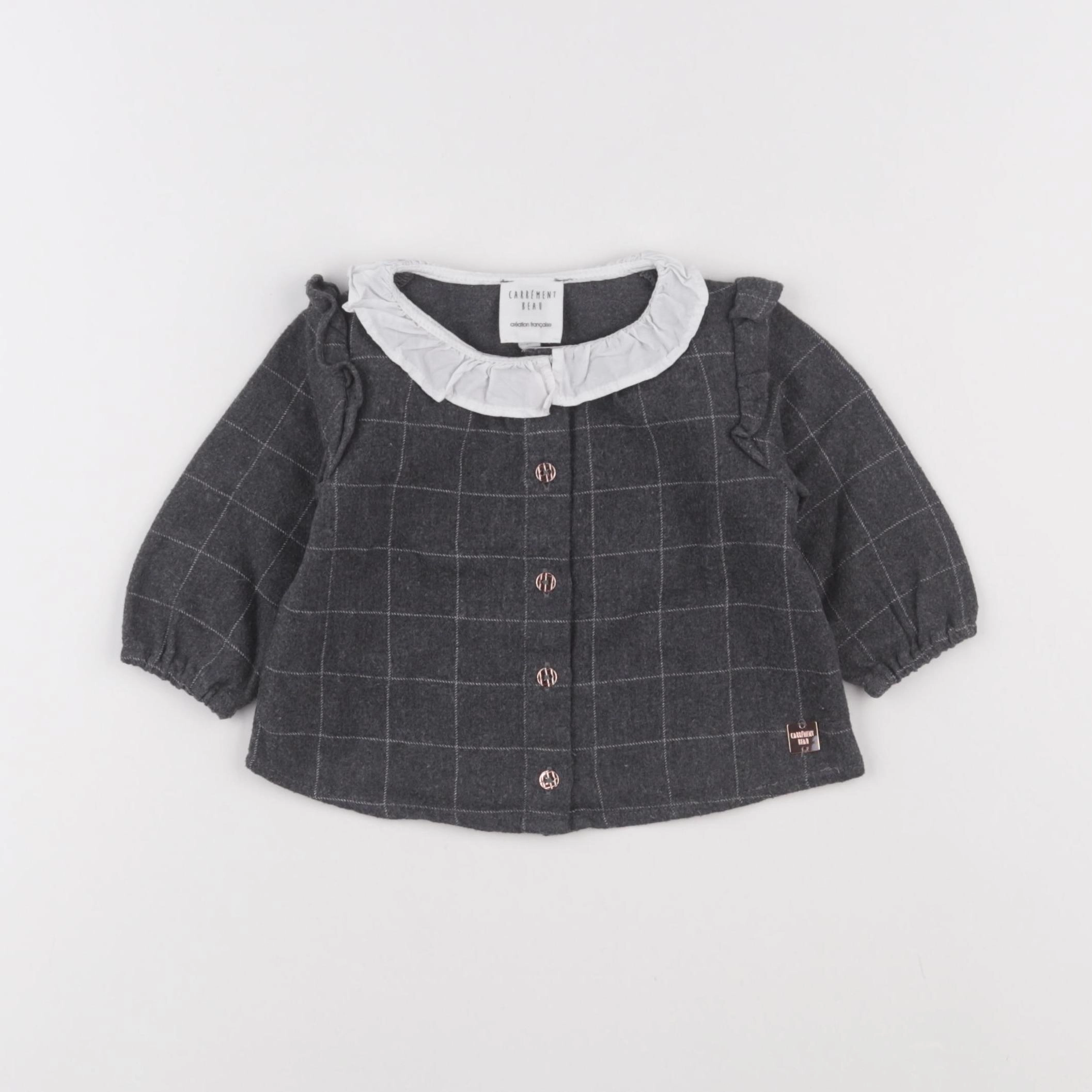 Carrément Beau - blouse gris - 9 mois