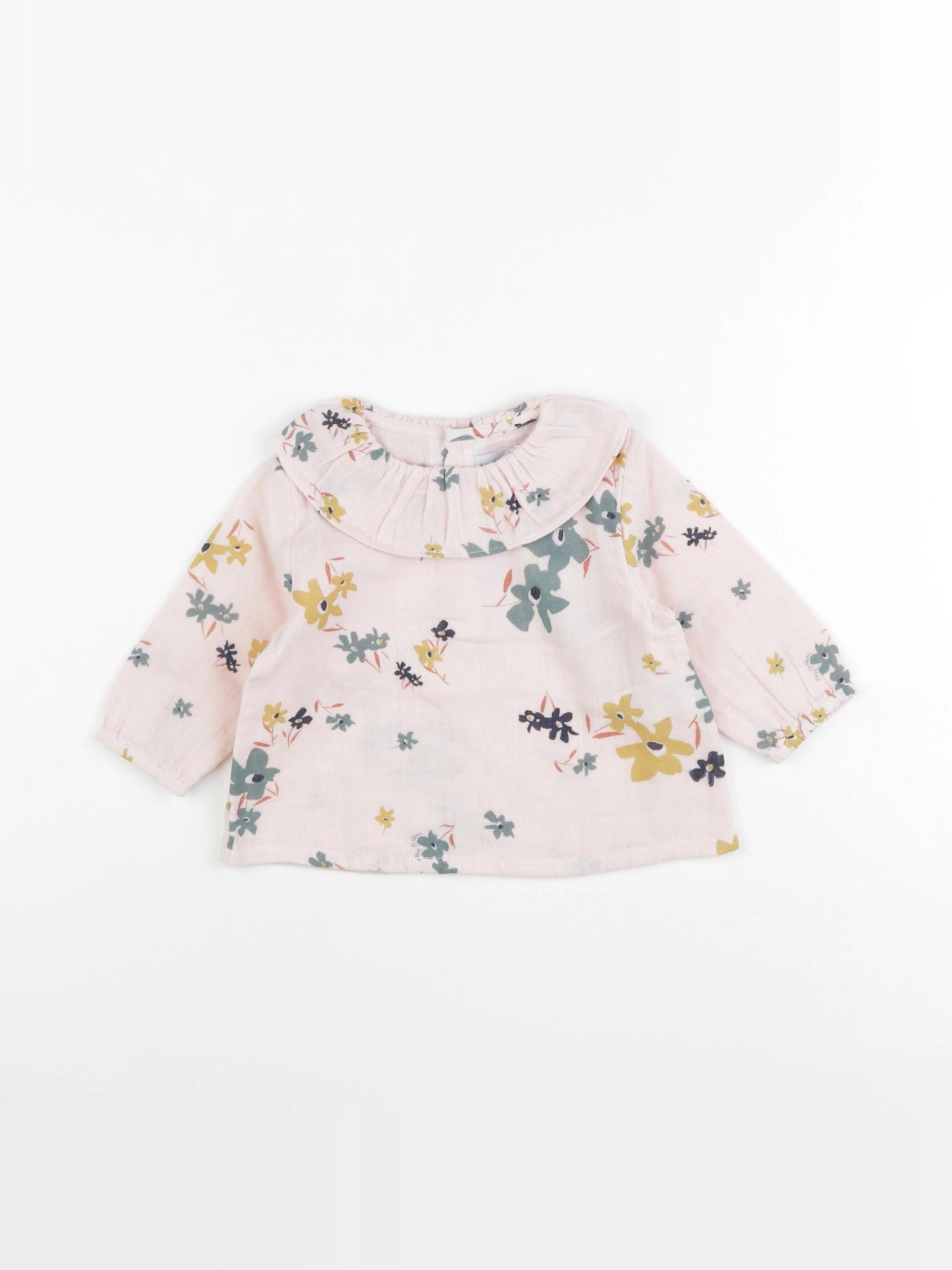 Petit Bateau - blouse rose - 24 mois