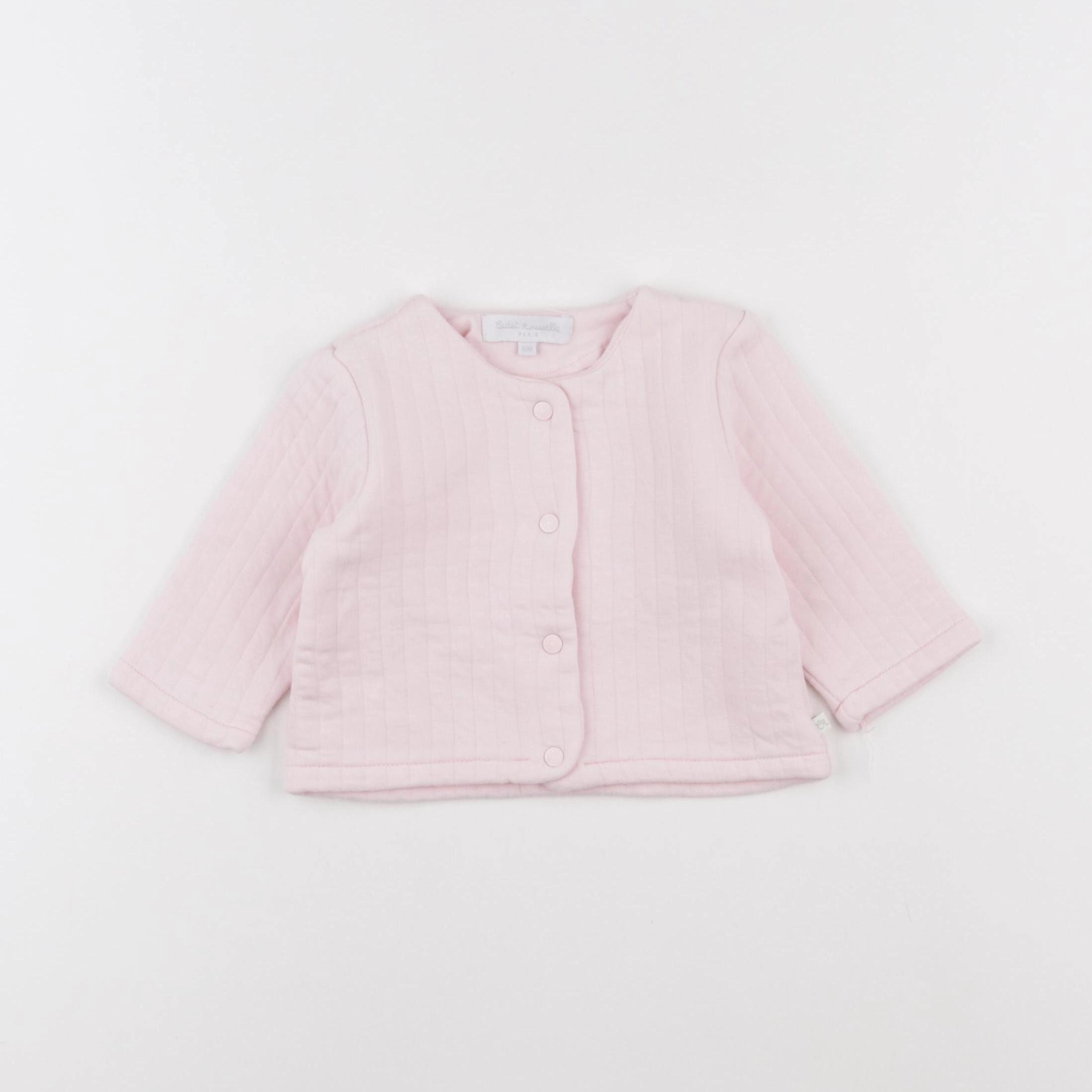 Cadet Rousselle - gilet rose - 6 mois