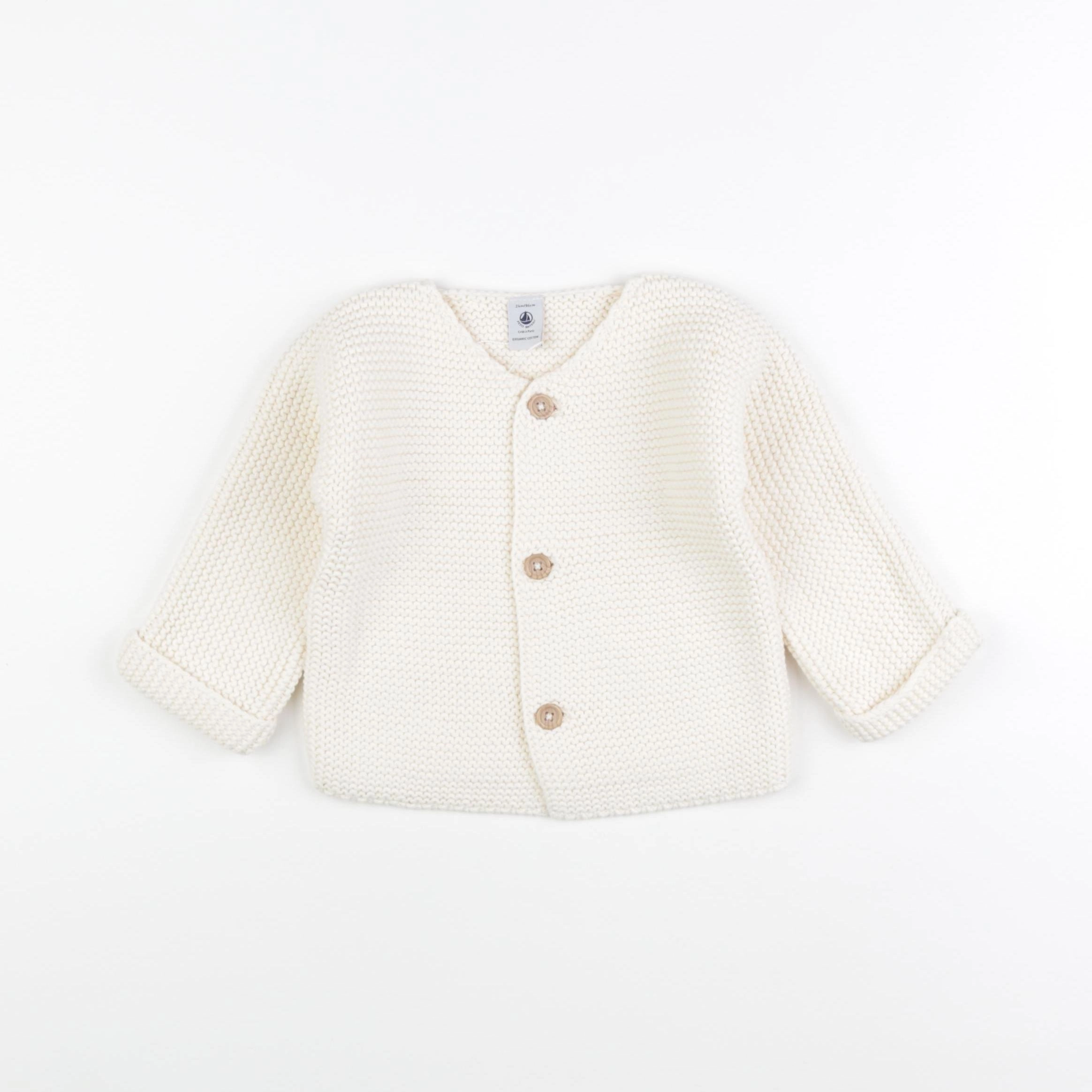 Petit Bateau - gilet beige - 24 mois
