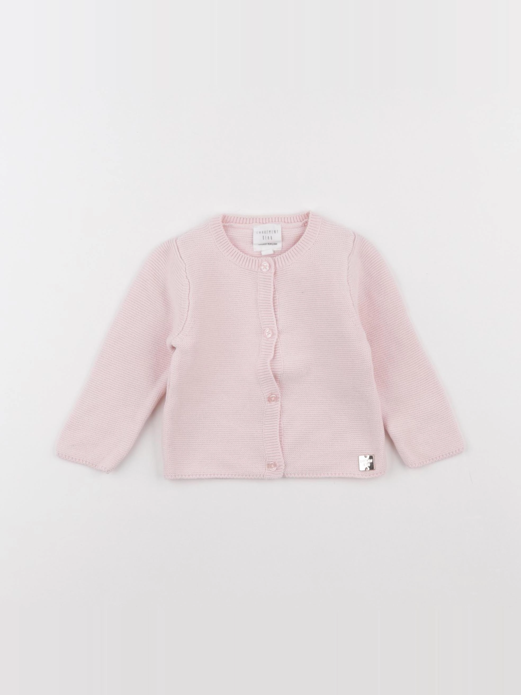 Carrément Beau - gilet rose - 6 mois