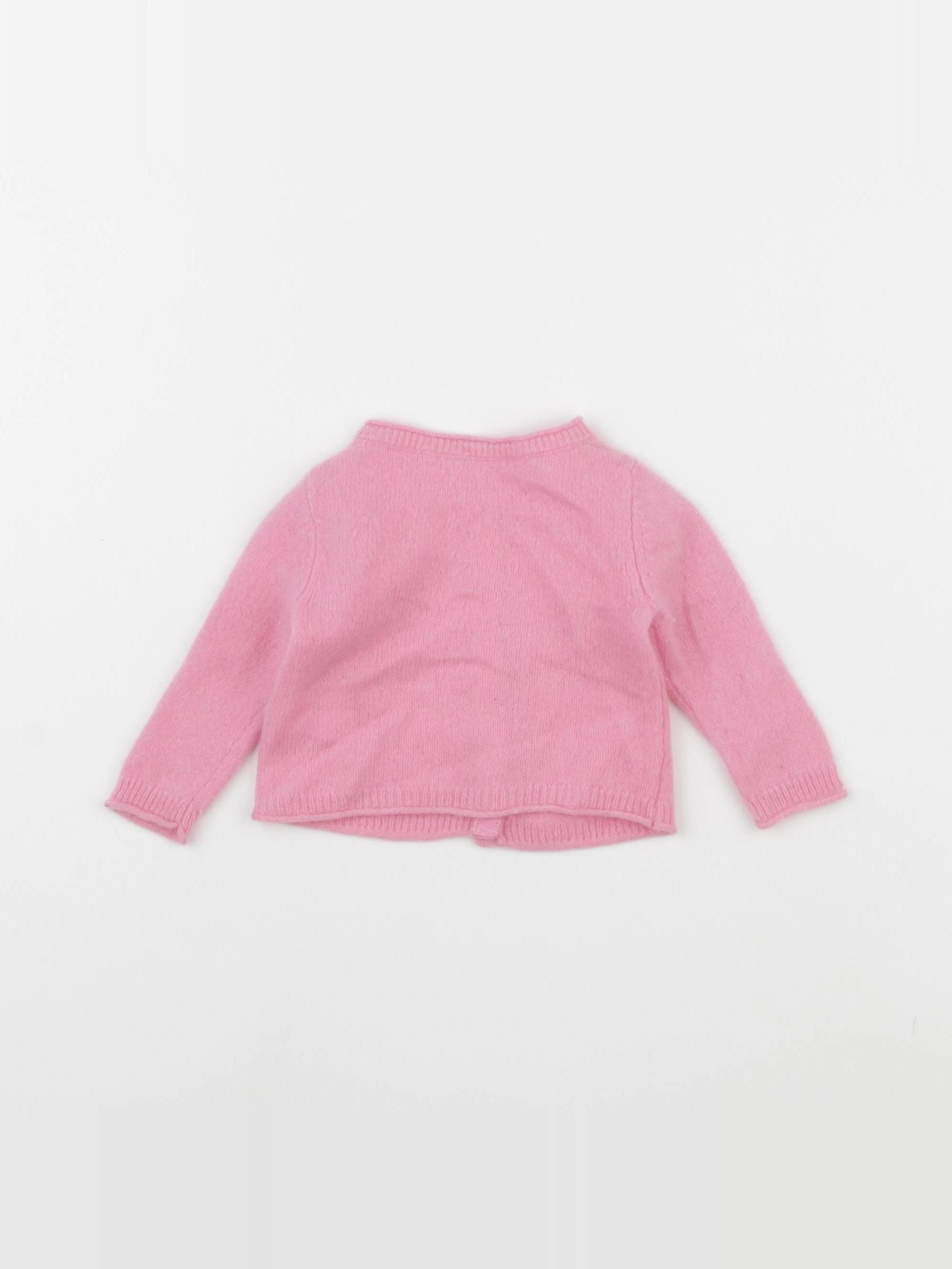 Bonpoint - gilet rose - 3 mois