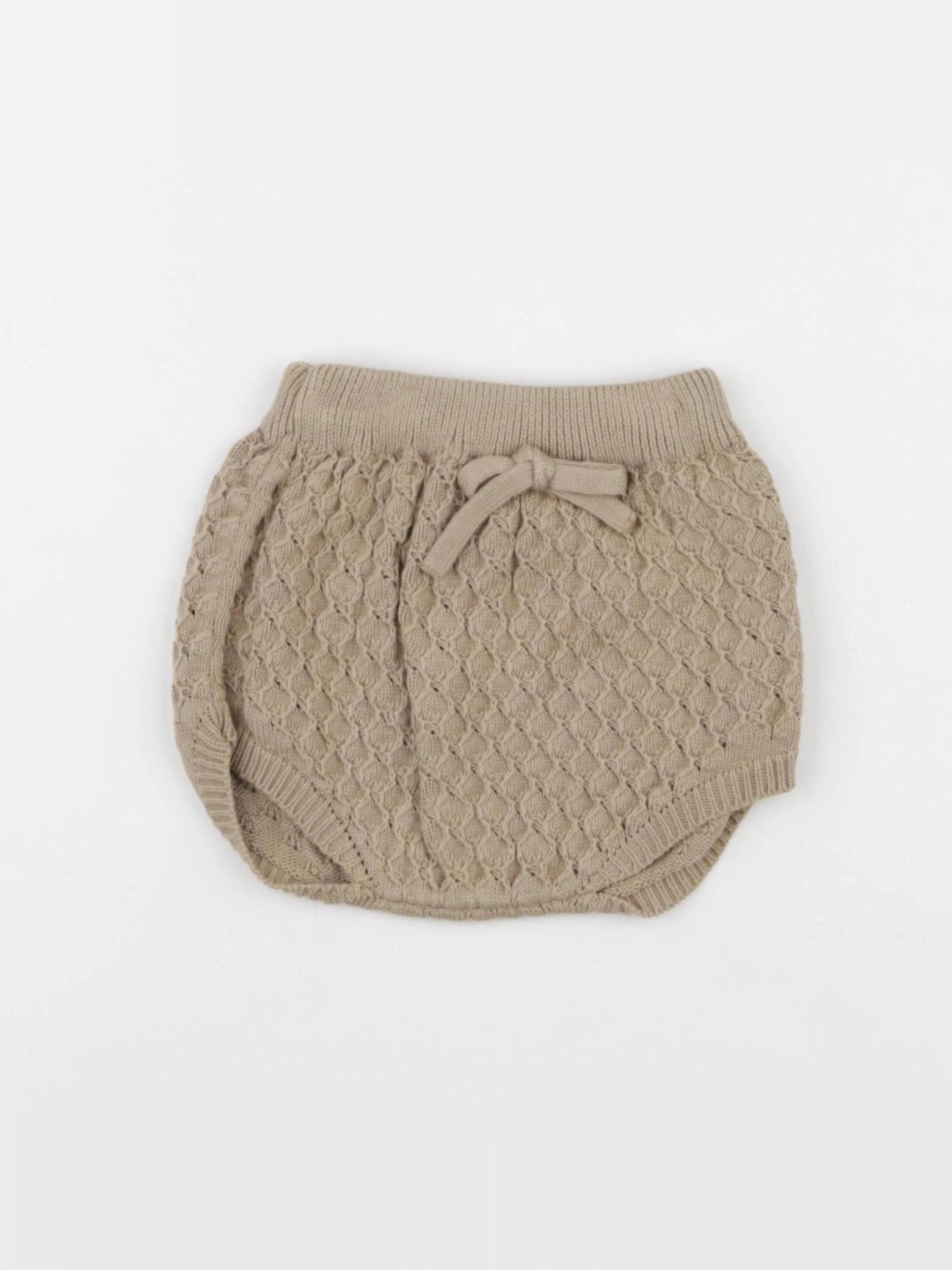 Bonnet à Pompon - bloomer marron - 9/12 mois