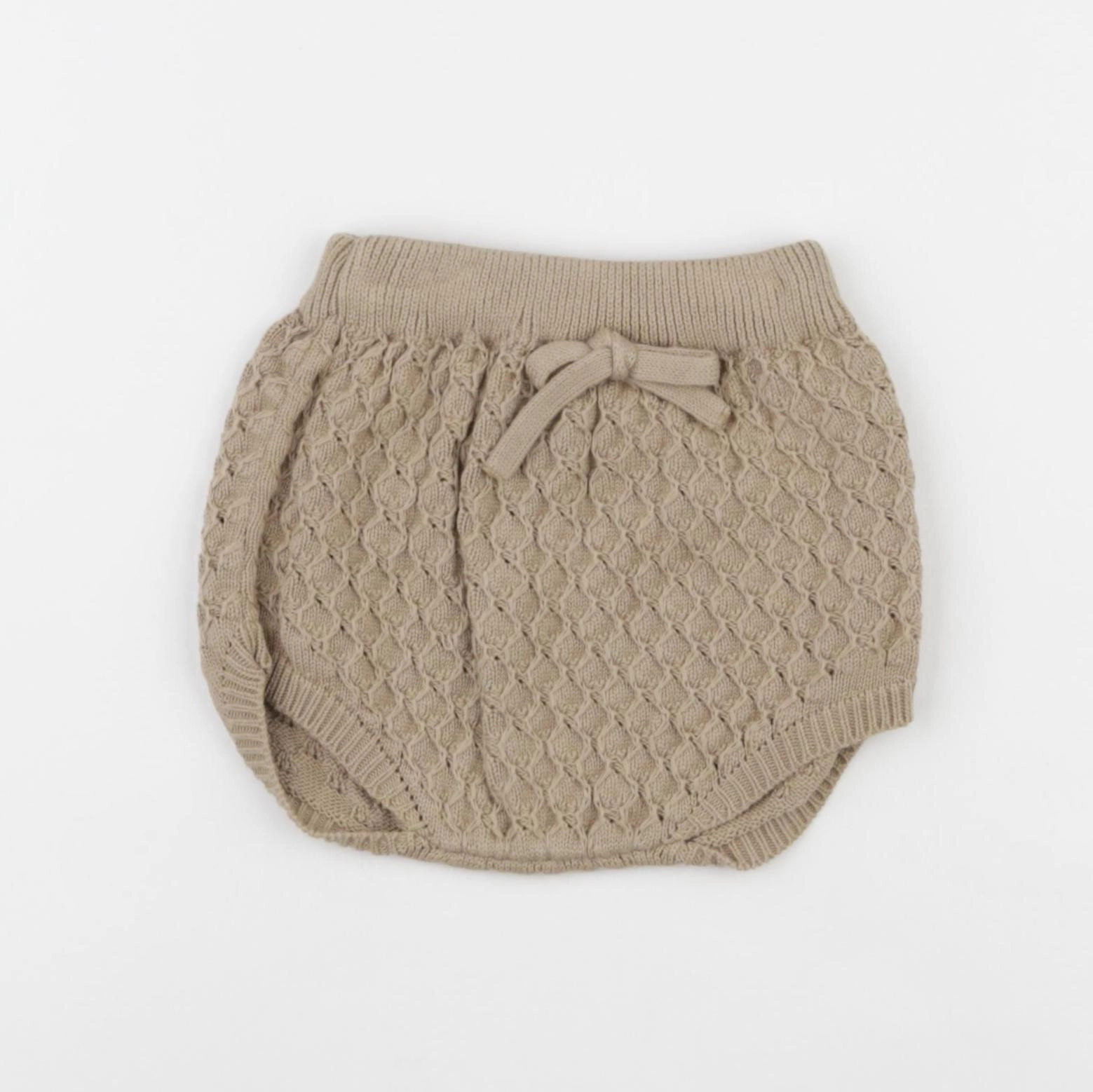 Bonnet à Pompon - bloomer marron - 9/12 mois