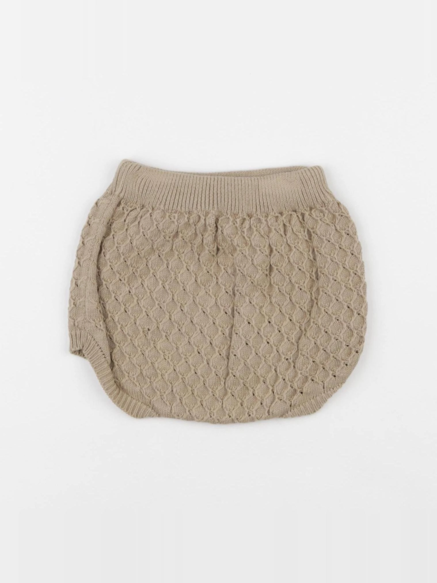 Bonnet à Pompon - bloomer marron - 9/12 mois