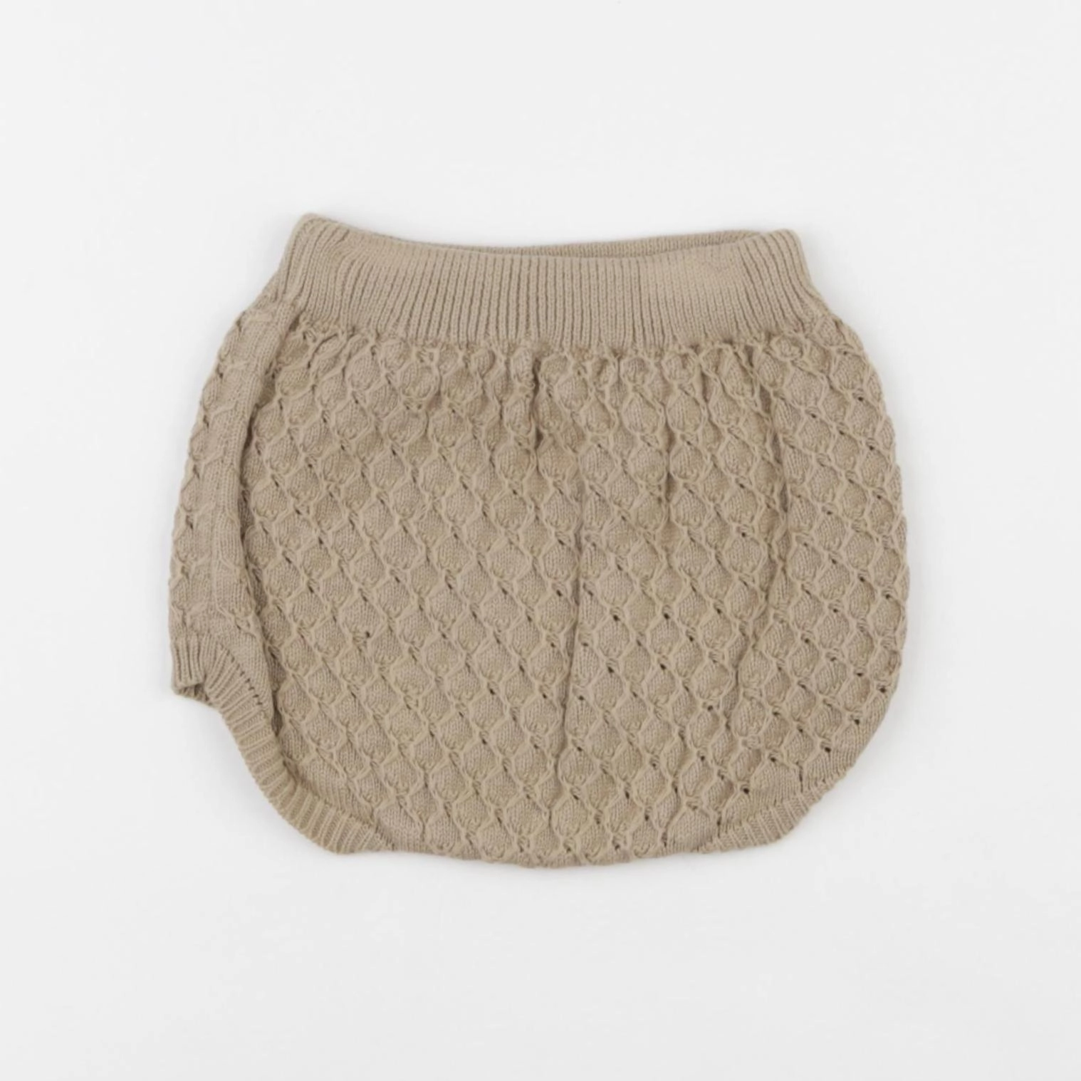 Bonnet à Pompon - bloomer marron - 9/12 mois