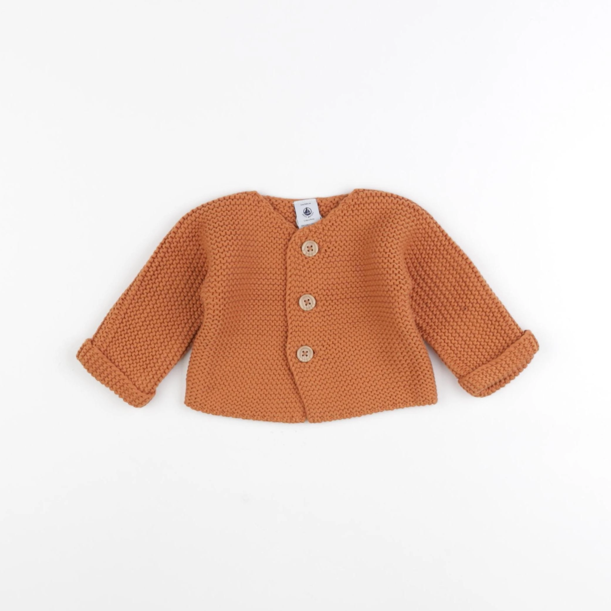 Petit Bateau - gilet marron - 3 mois