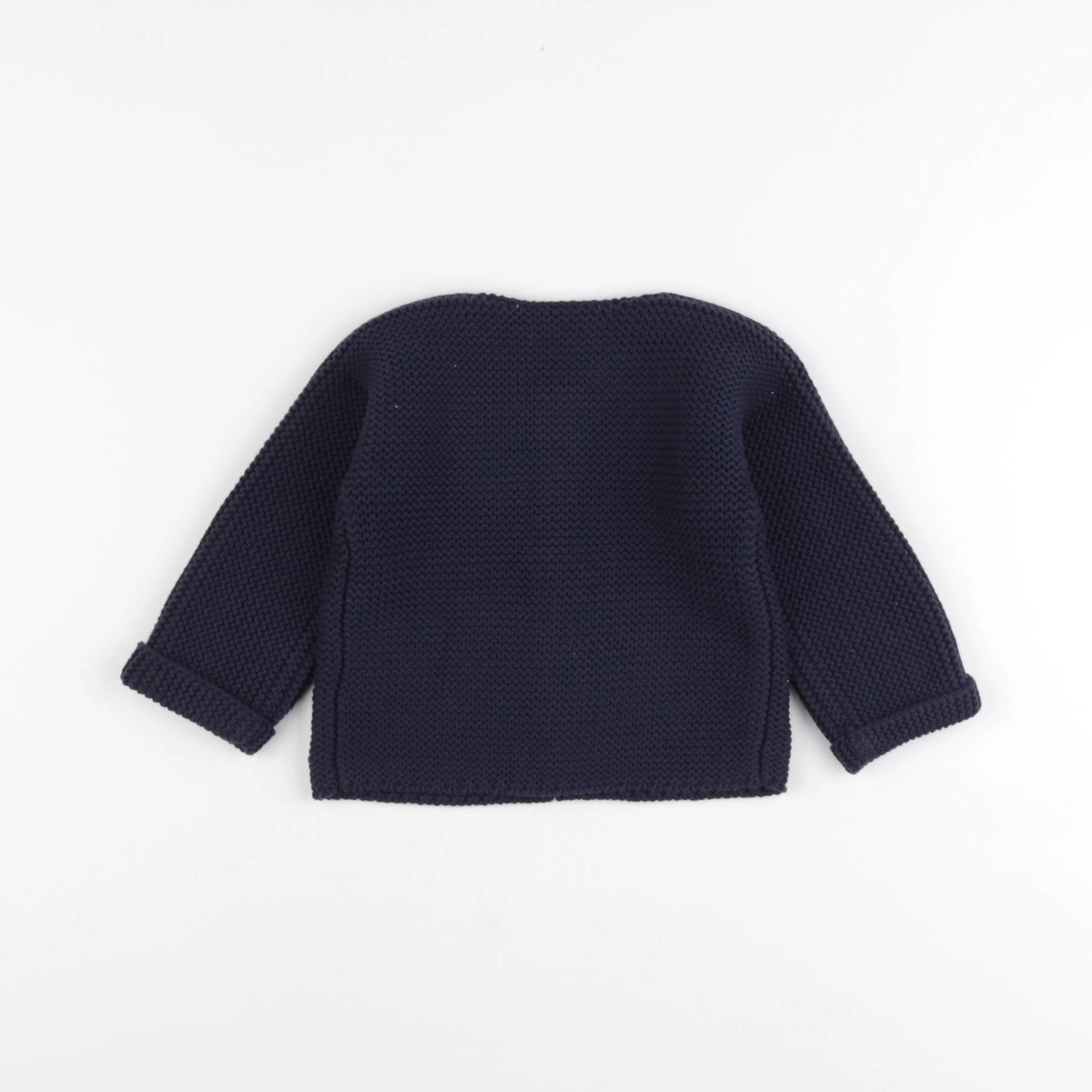 Petit Bateau - gilet bleu - 24 mois