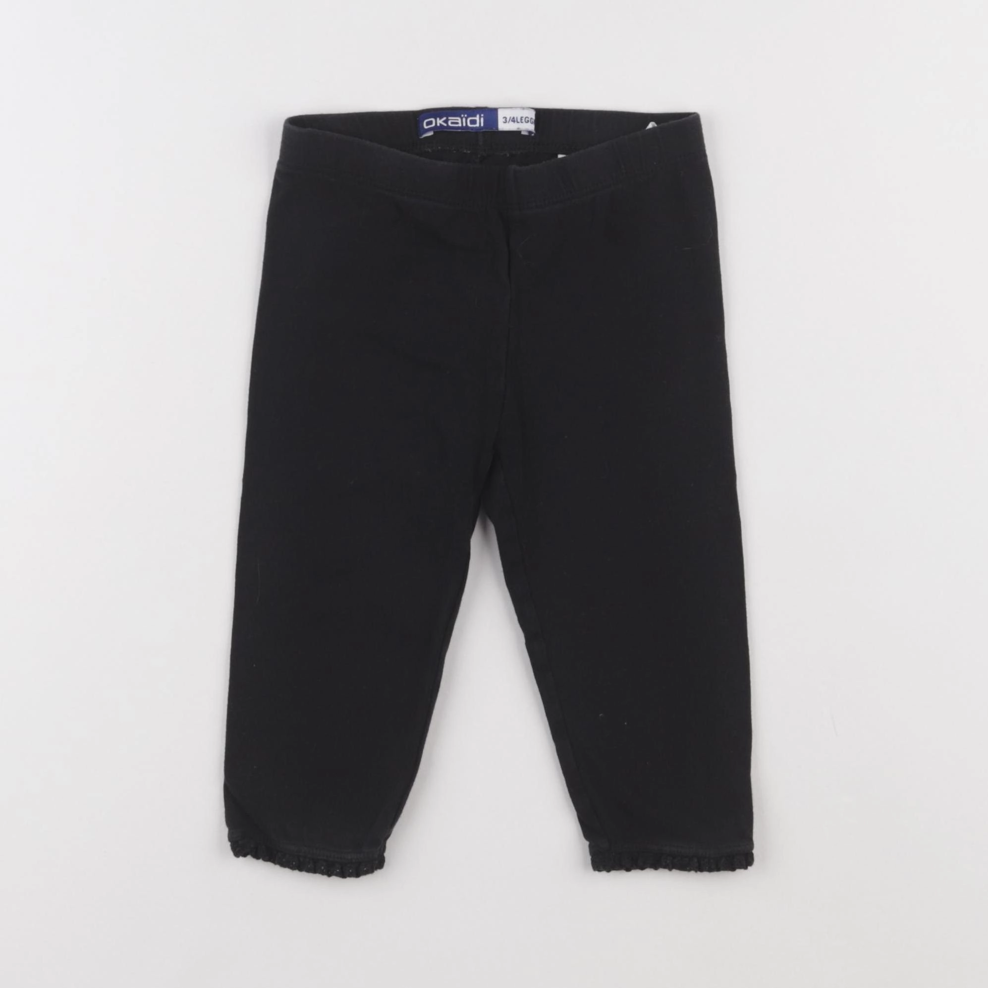 Okaidi - legging noir - 3/4 ans