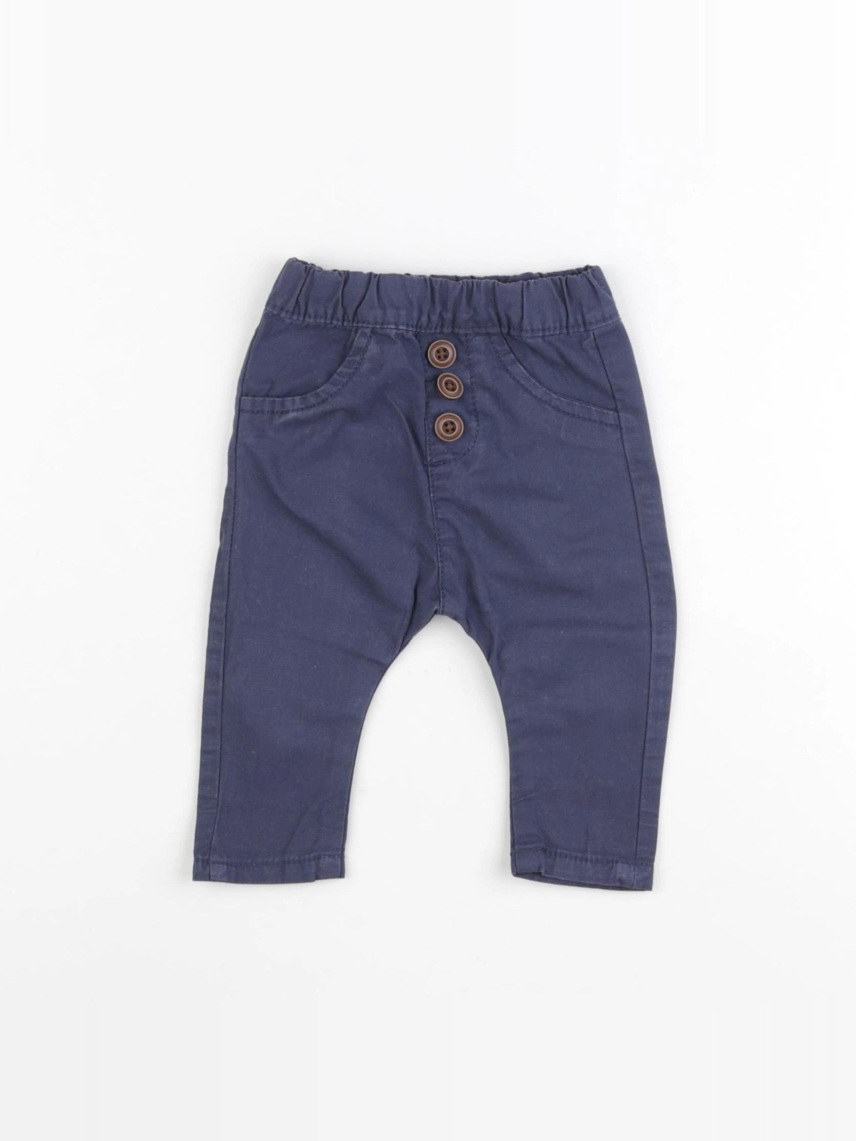 Tape à l'oeil - pantalon bleu - 3 mois