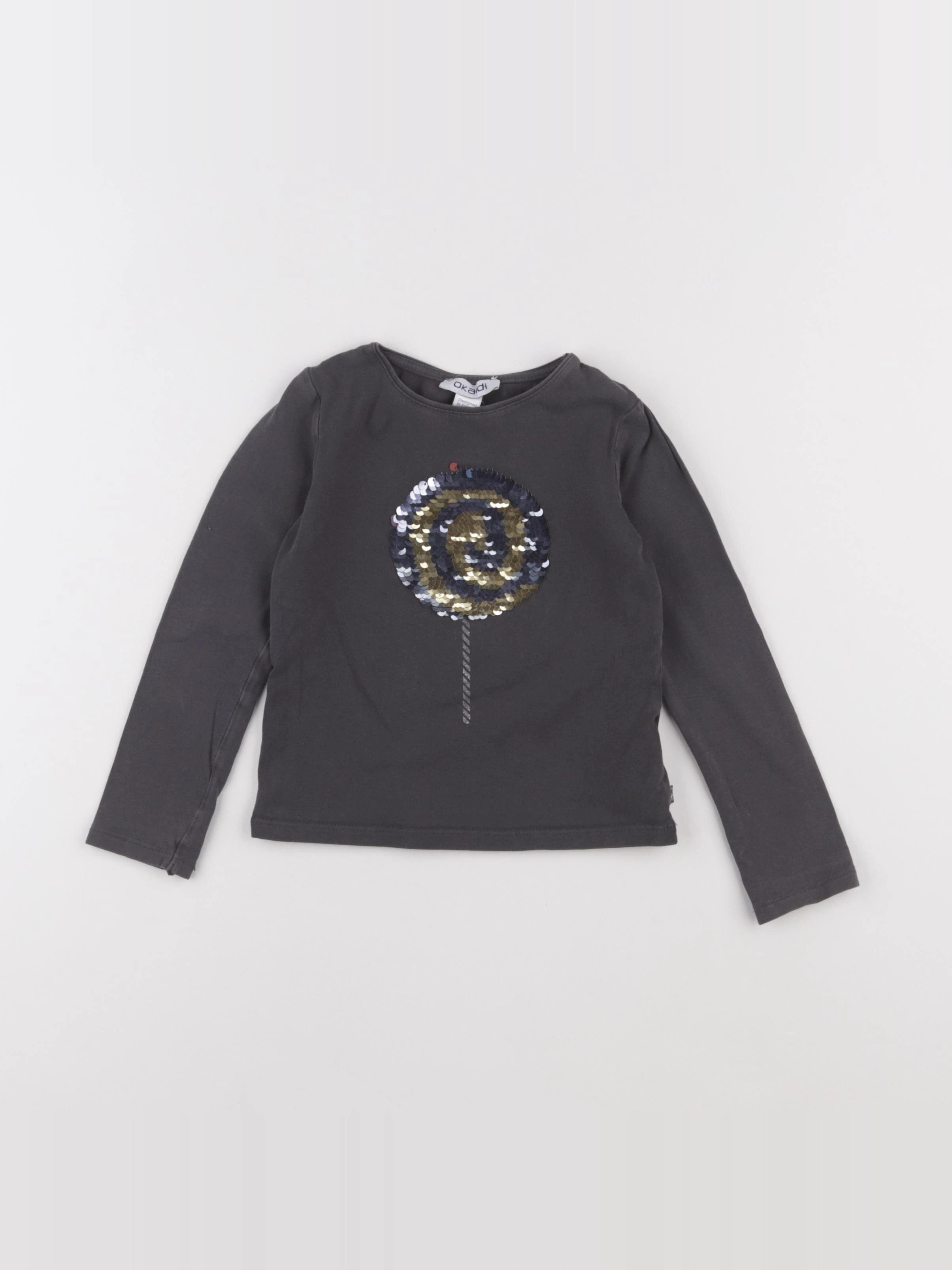Okaidi - tee-shirt gris - 3 ans