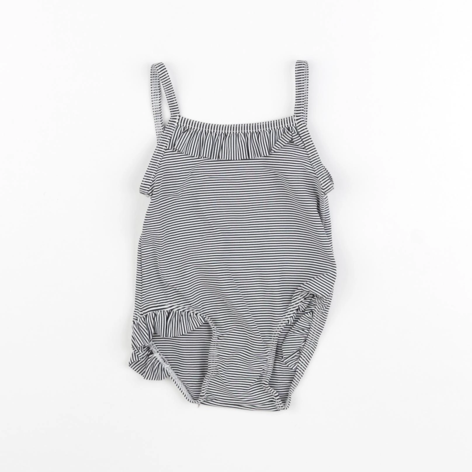 Petit Bateau - maillot de bain blanc, bleu - 6 mois