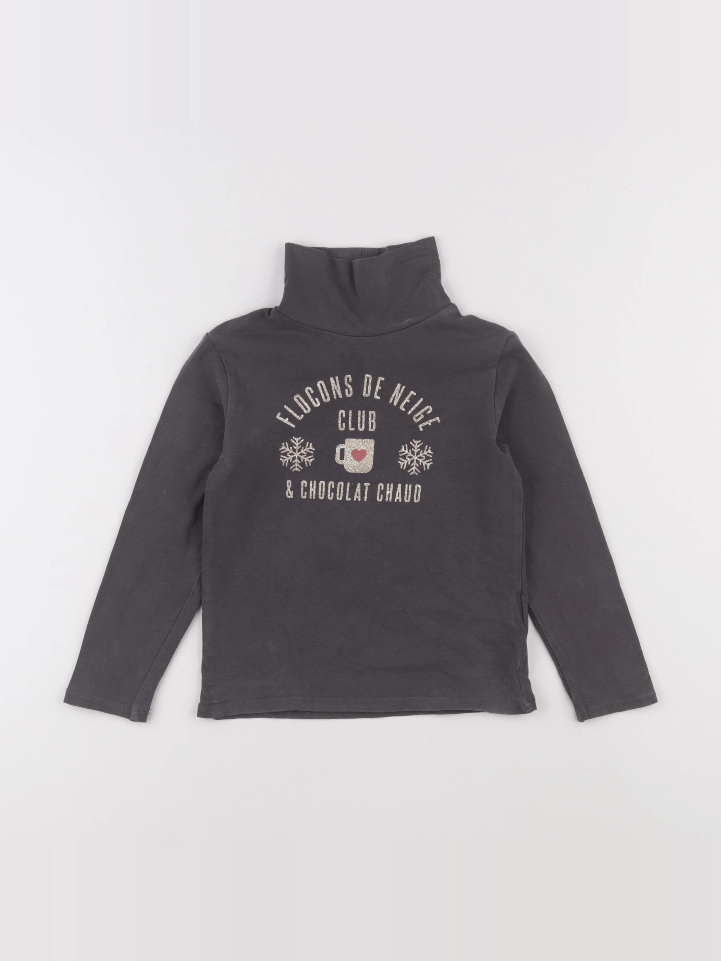 Vertbaudet - sous-pull gris - 5 ans