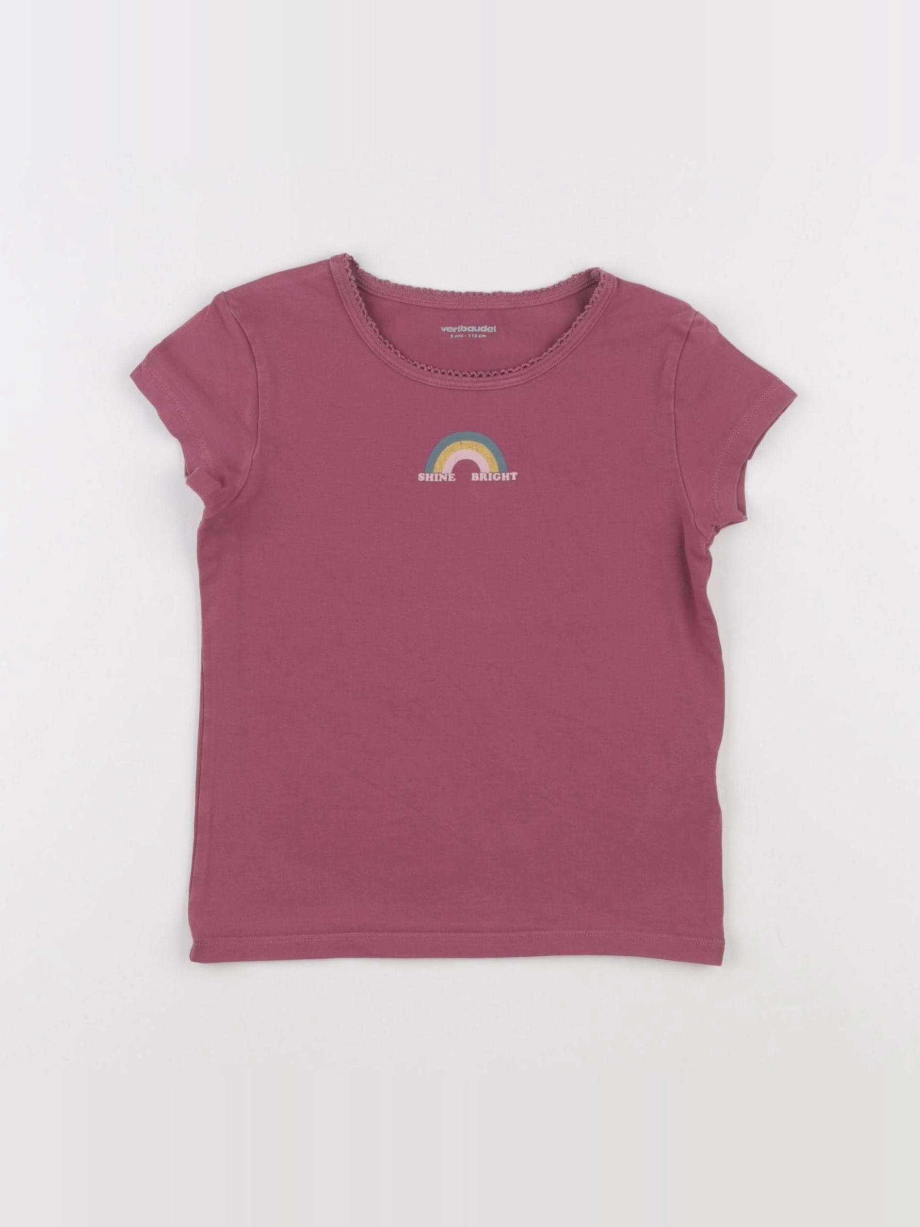 Vertbaudet - maillot de corps rose - 5 ans