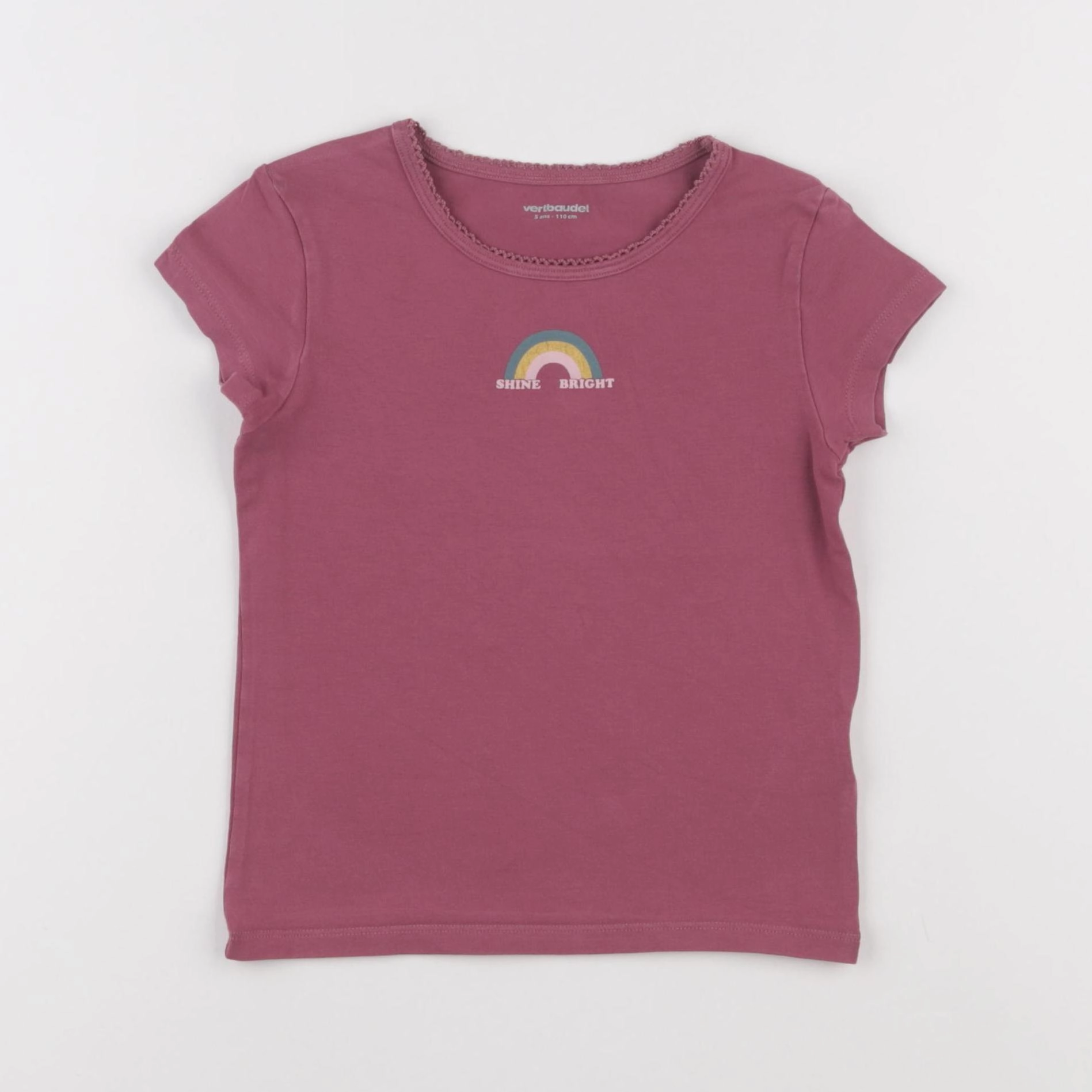 Vertbaudet - maillot de corps rose - 5 ans