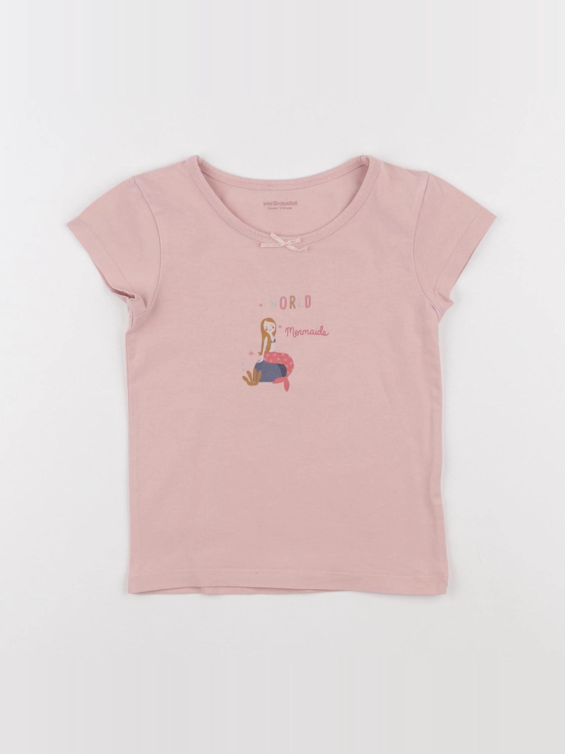 Vertbaudet - maillot de corps rose - 5 ans