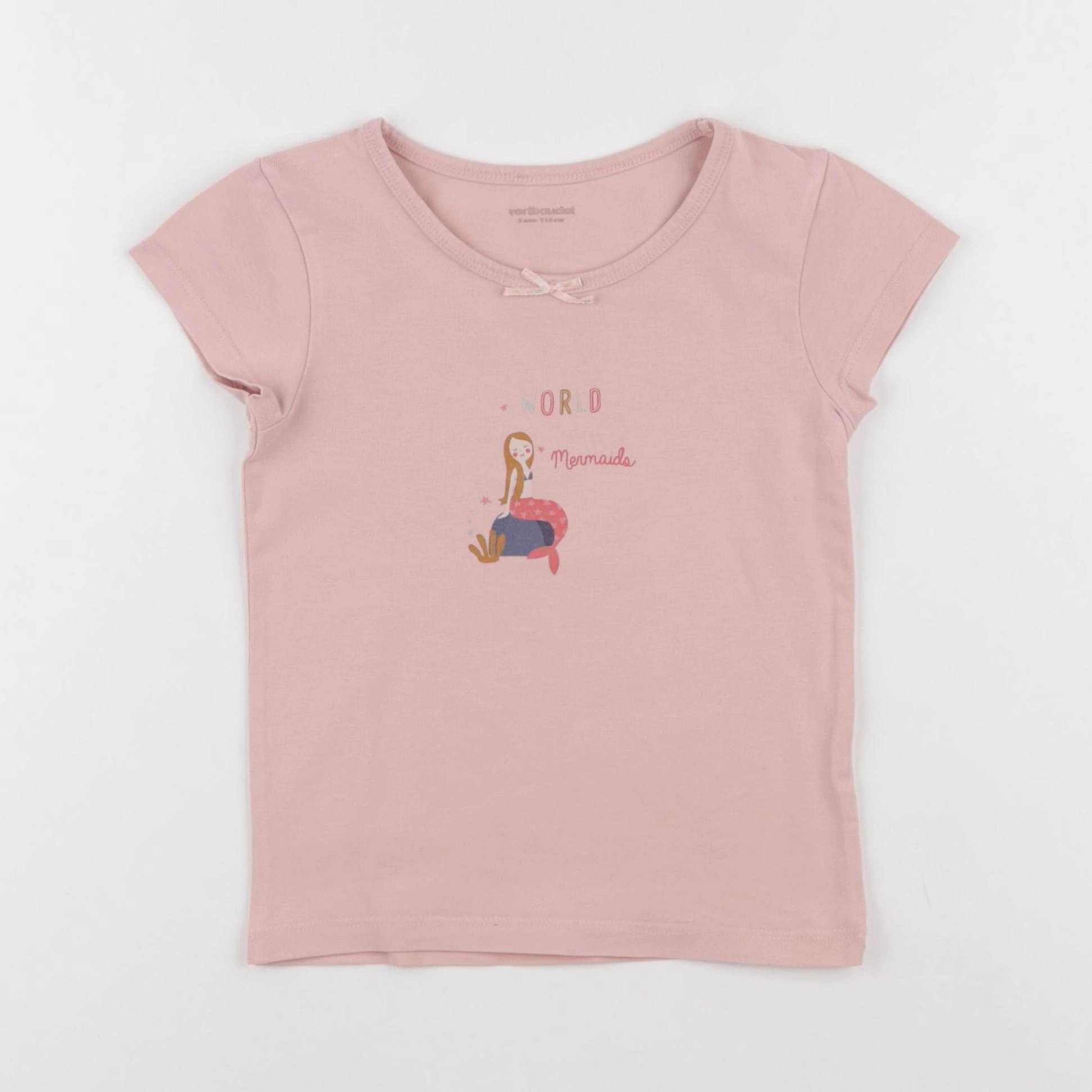 Vertbaudet - maillot de corps rose - 5 ans