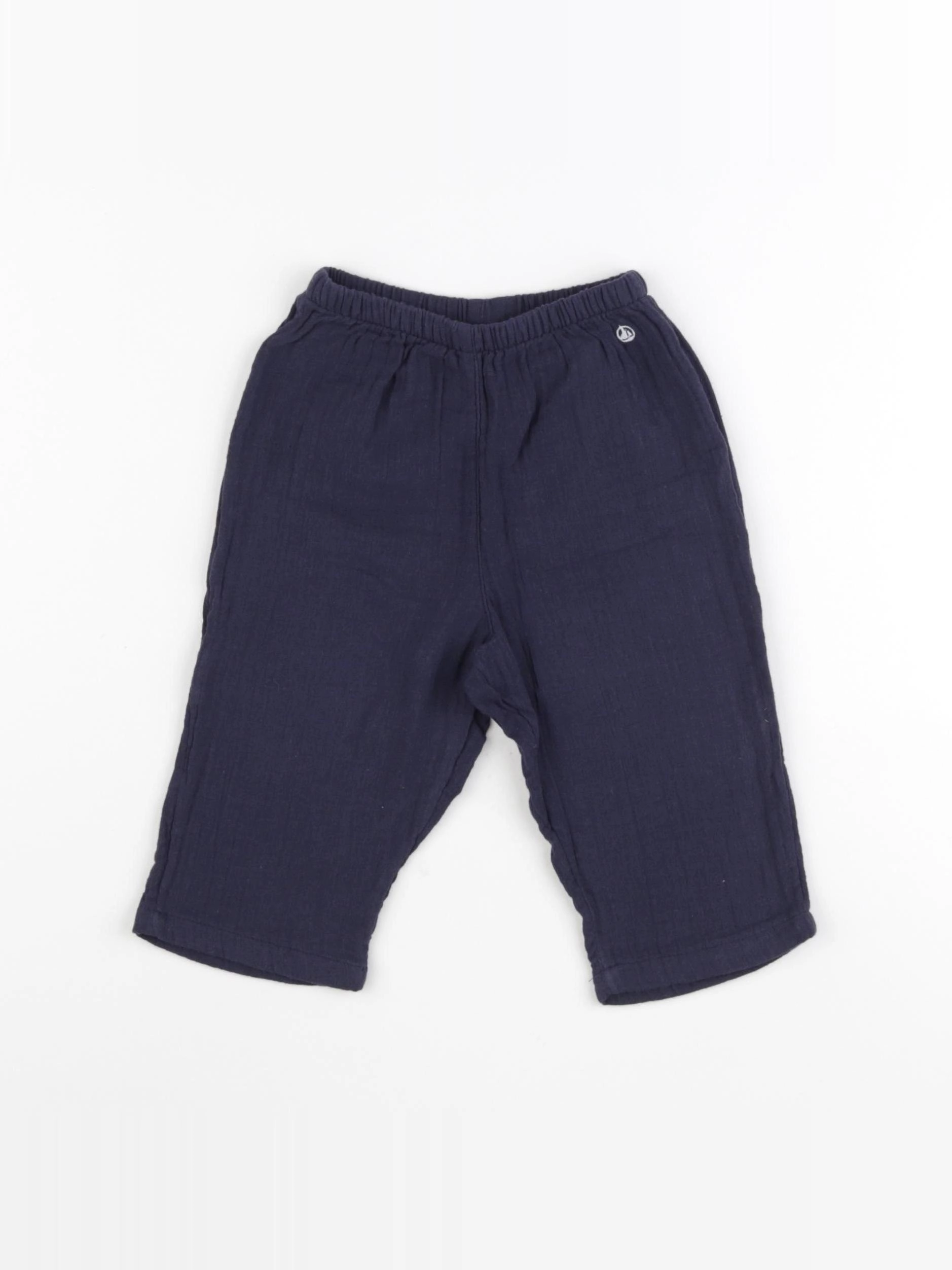 Petit Bateau - pantalon bleu - 6 mois