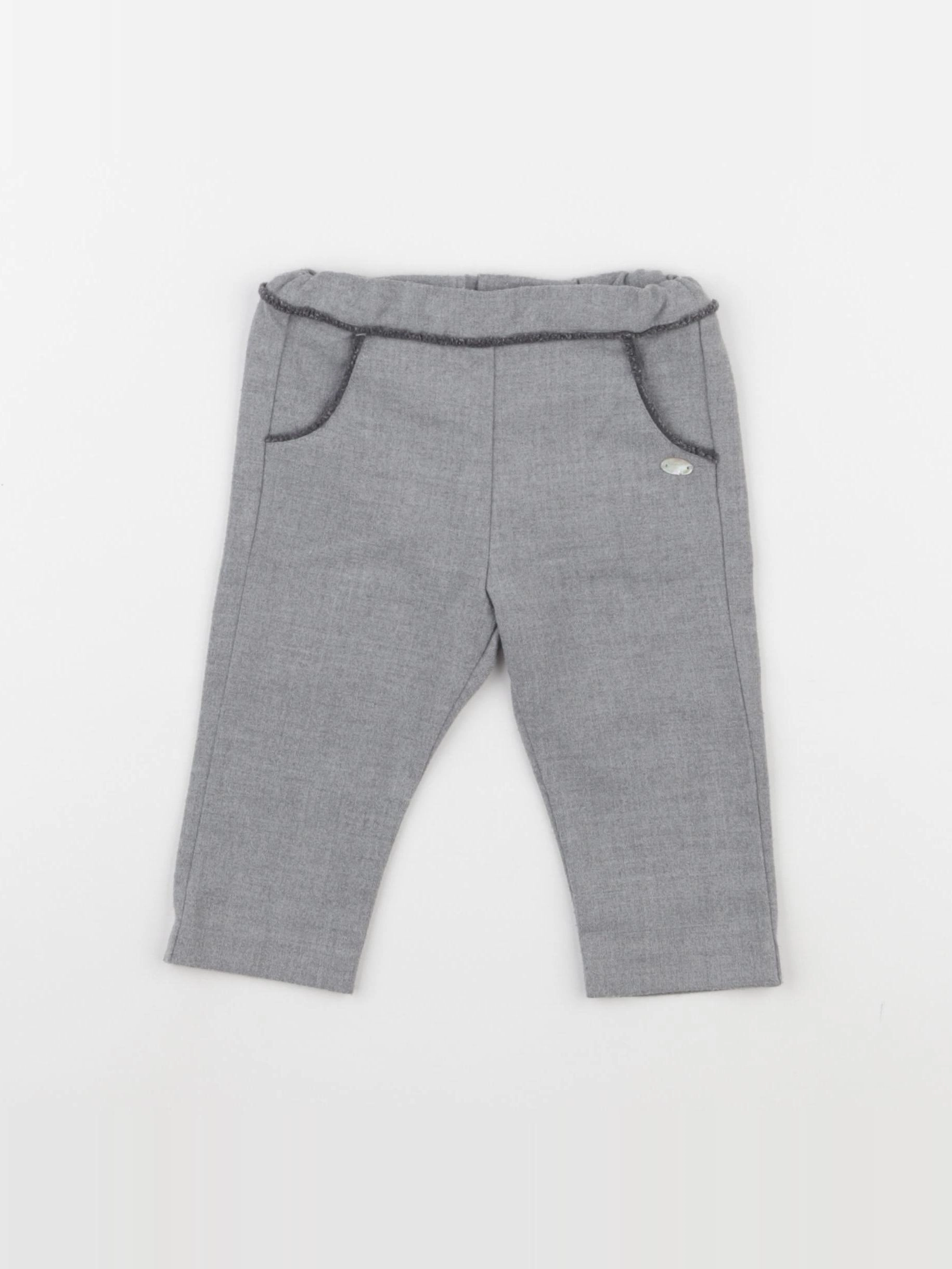 Tartine & Chocolat - pantalon gris - 6 mois