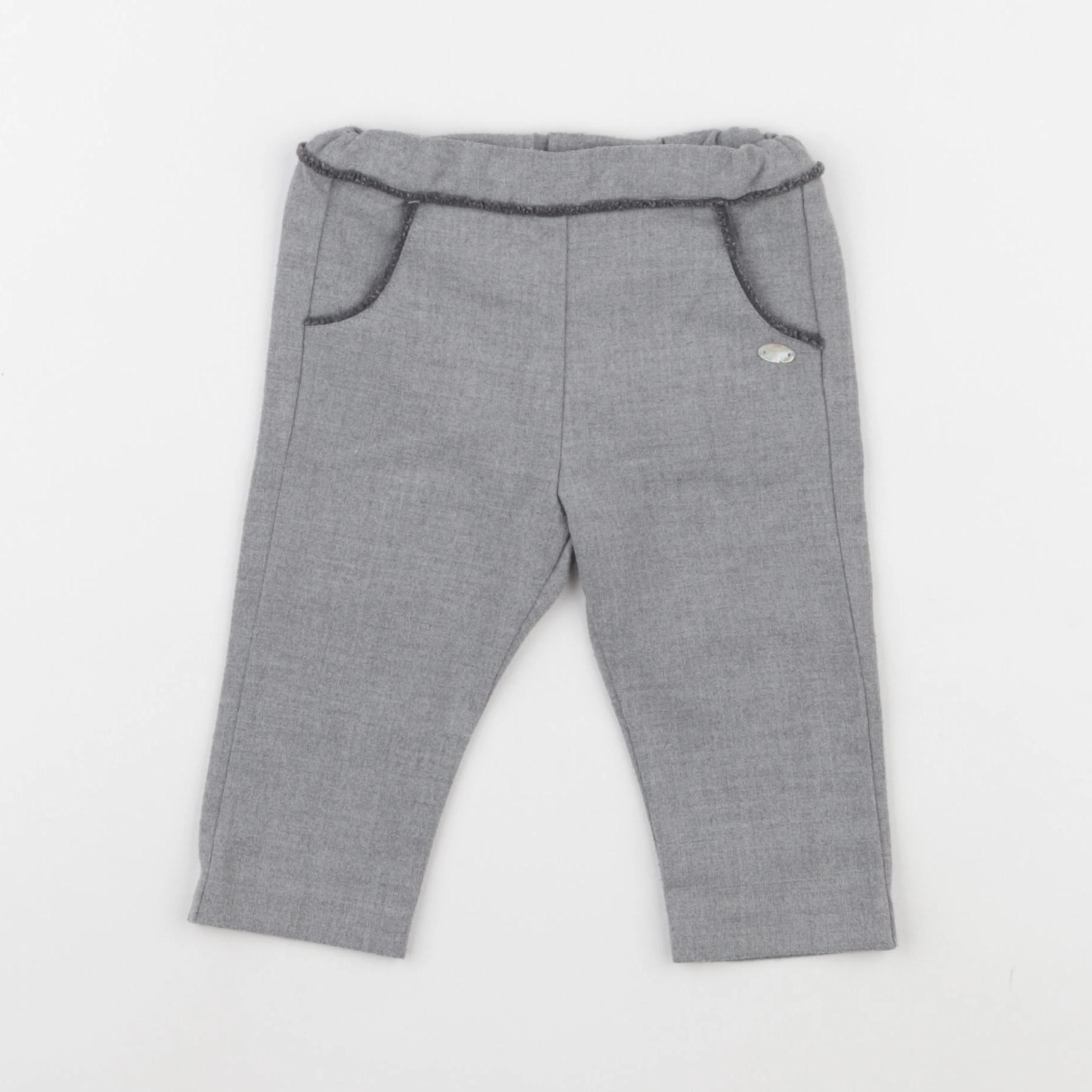 Tartine & Chocolat - pantalon gris - 6 mois