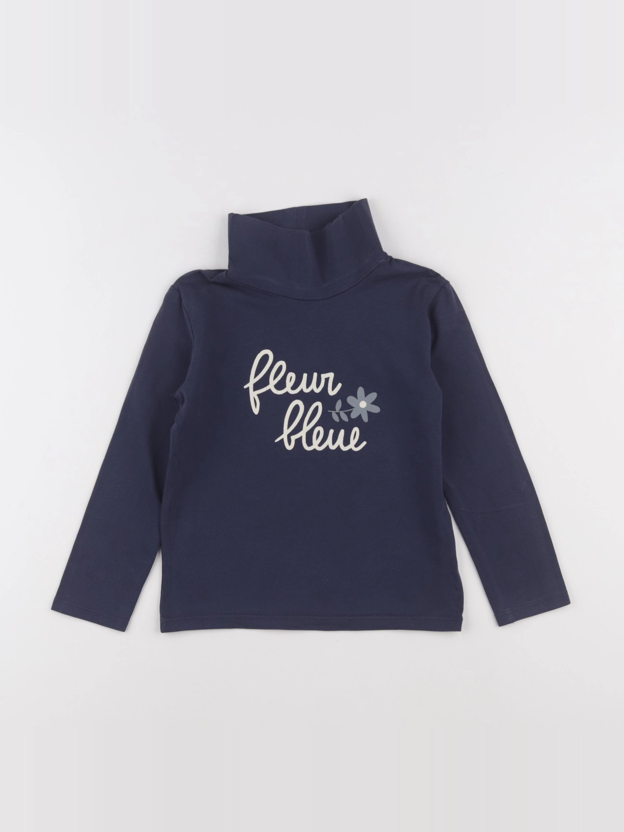 Vertbaudet - sous-pull bleu - 5 ans