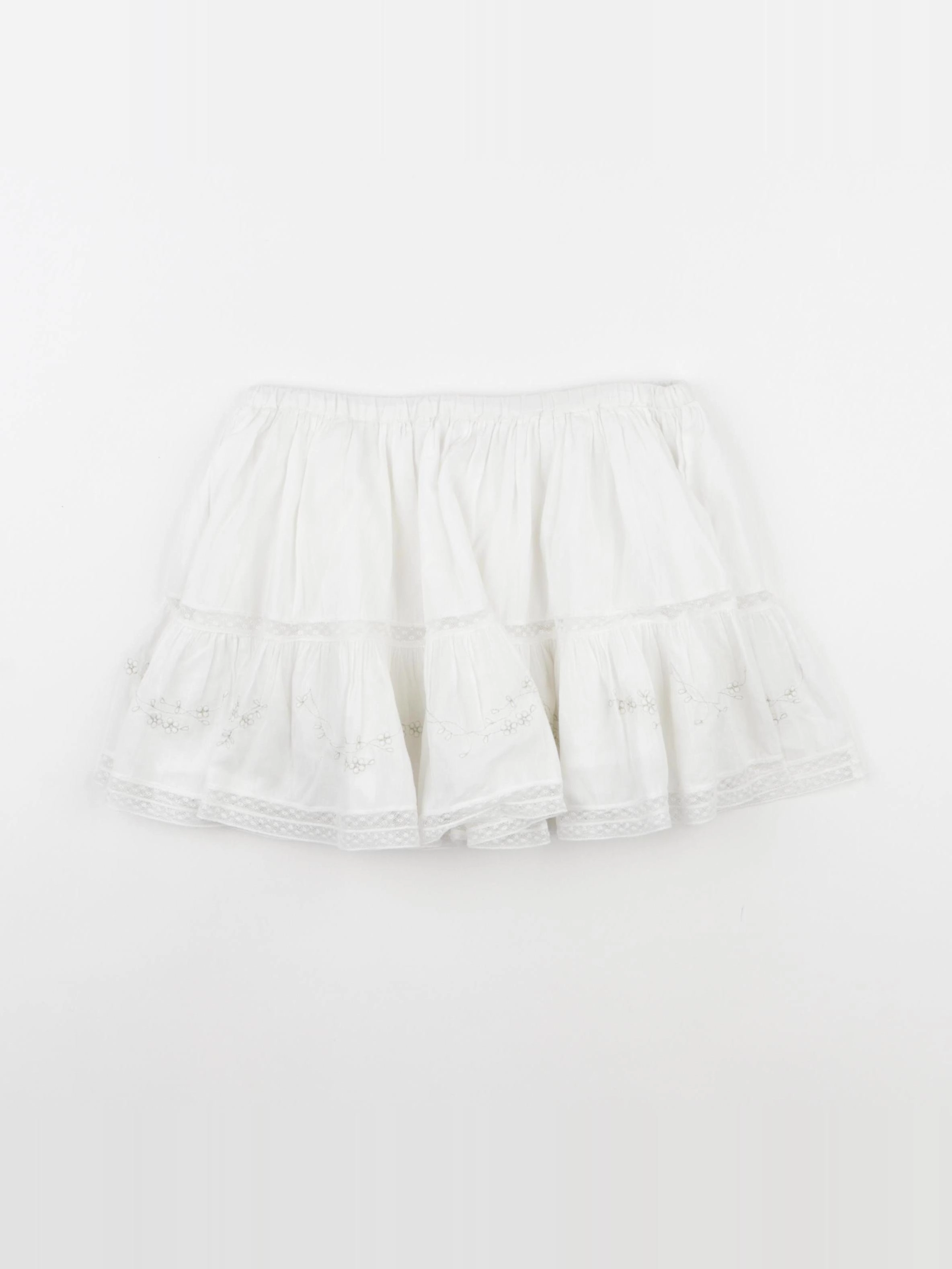 Bonpoint - jupe blanc - 6 ans