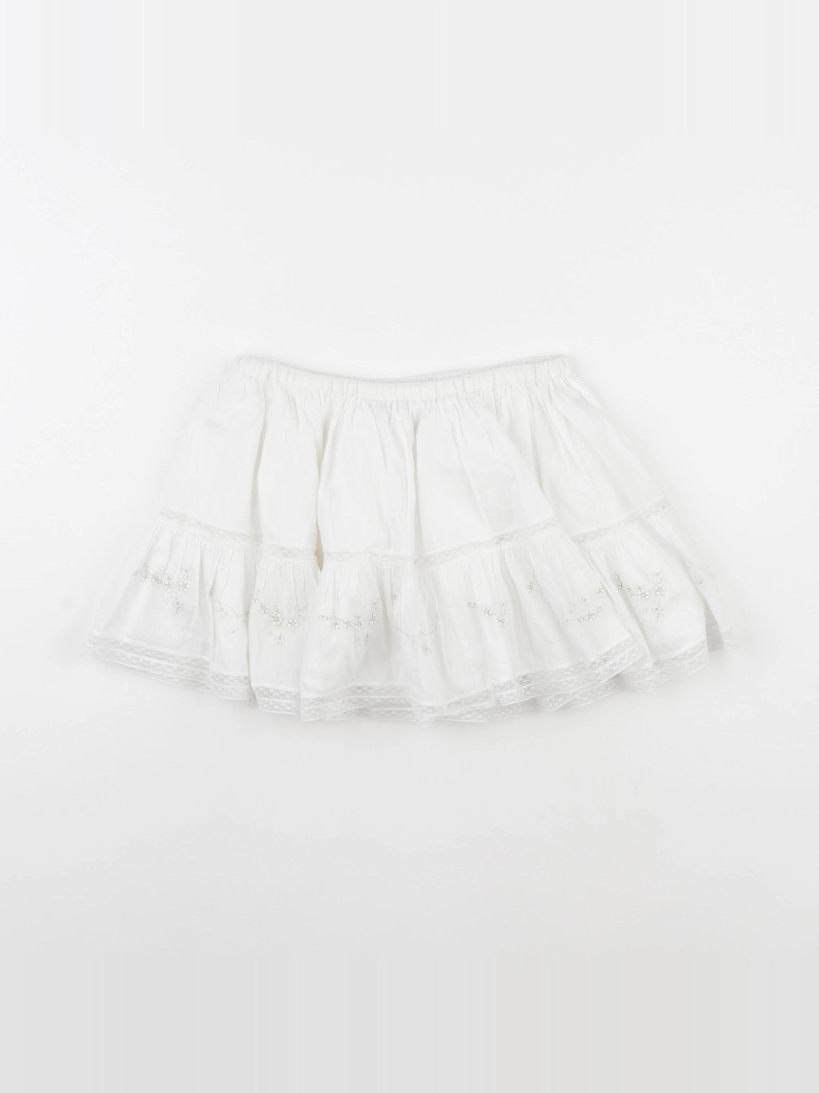 Bonpoint - jupe blanc - 6 ans