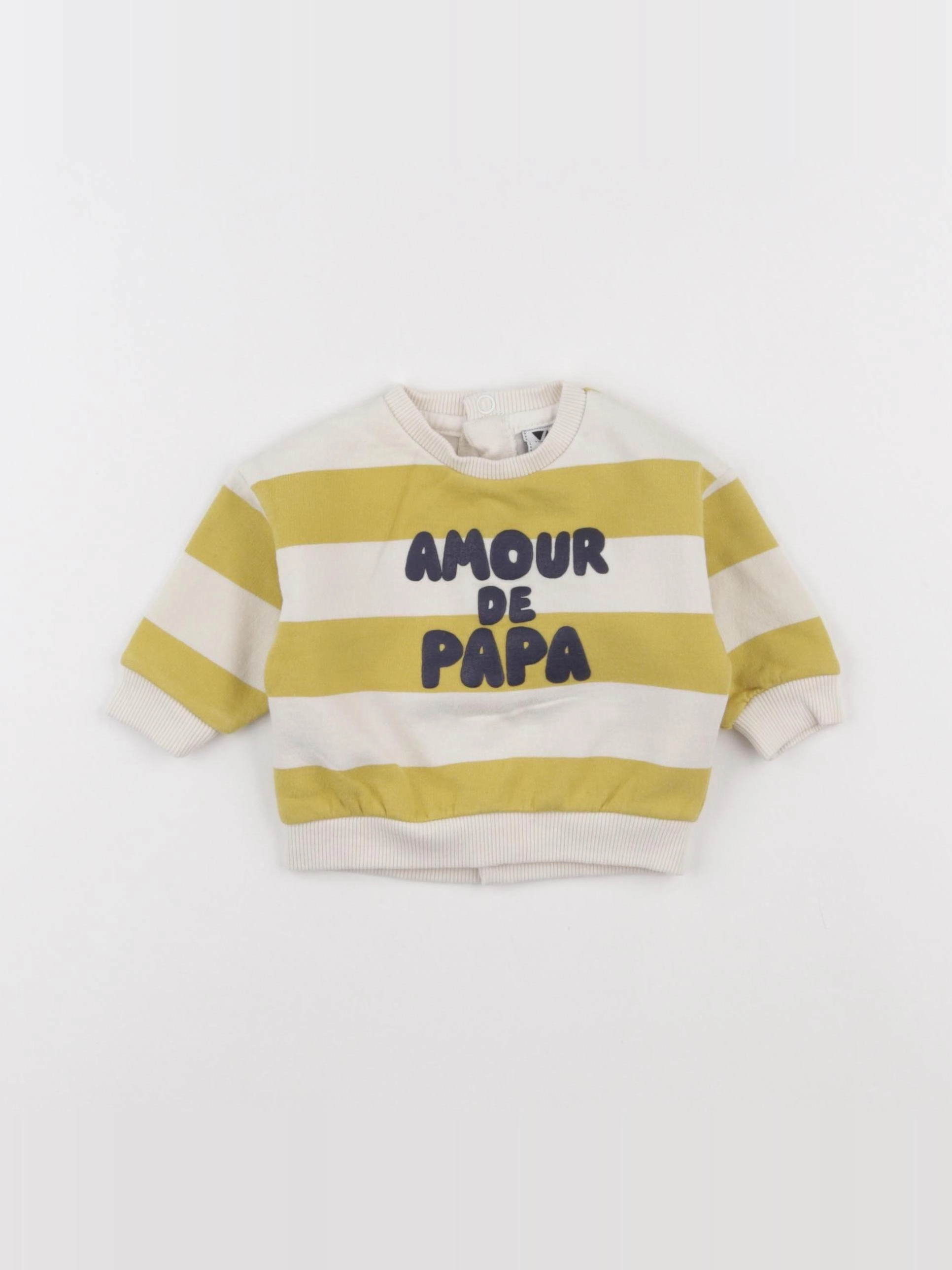 Tape à l'oeil - sweat jaune - 3 mois