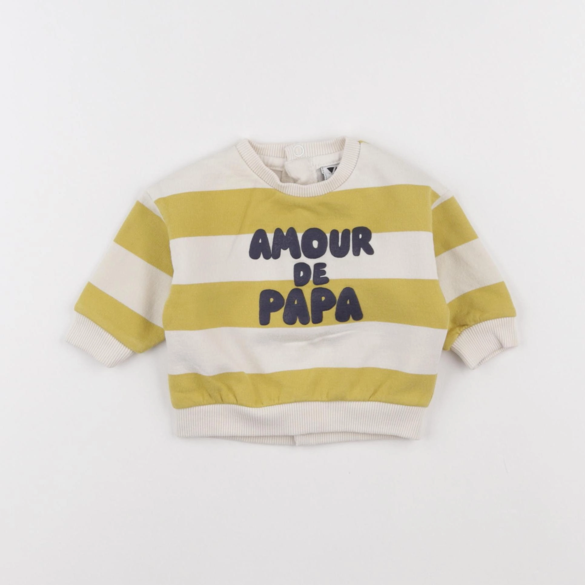 Tape à l'oeil - sweat jaune - 3 mois