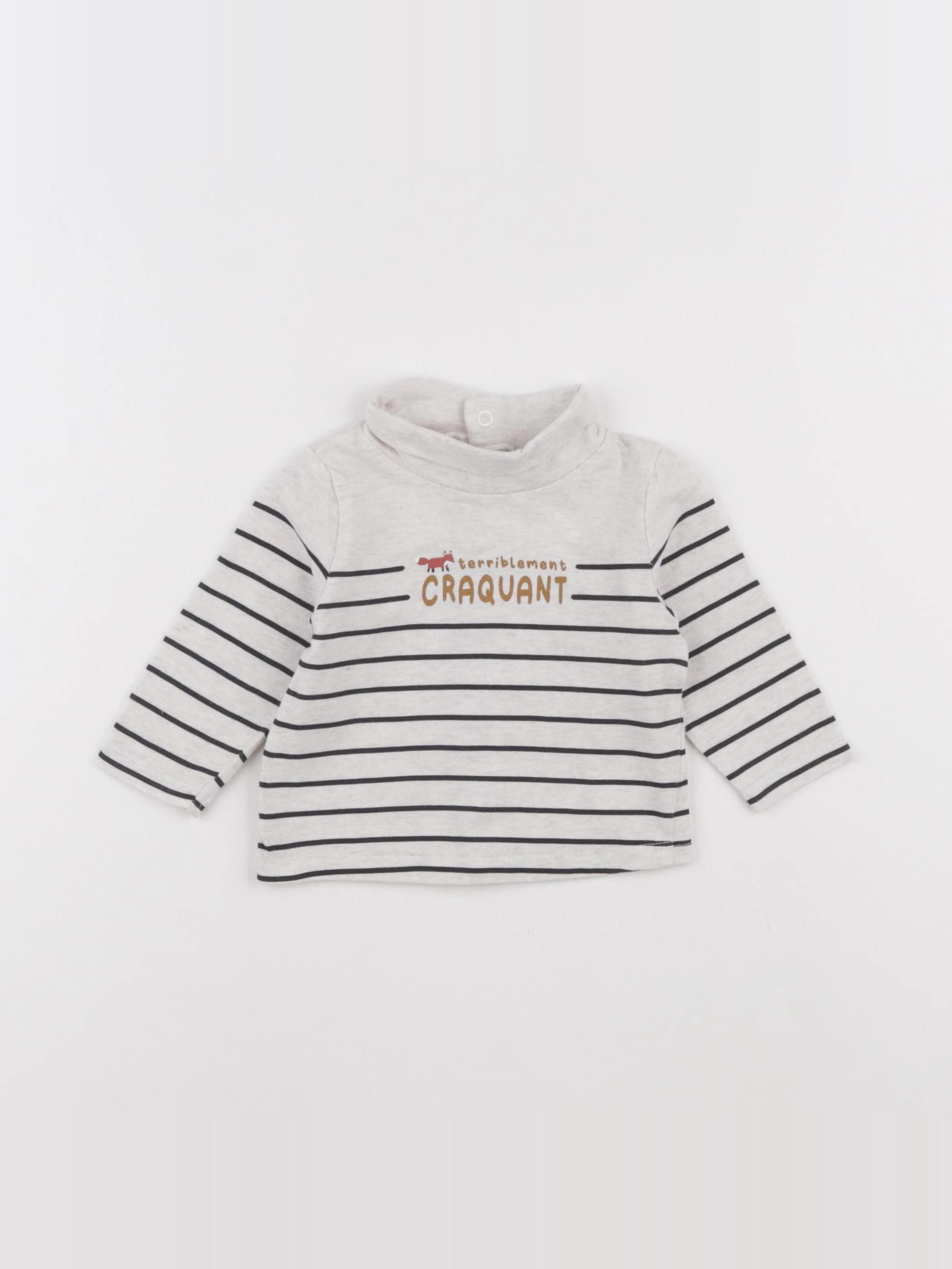 Tape à l'oeil - sous-pull gris - 3 mois
