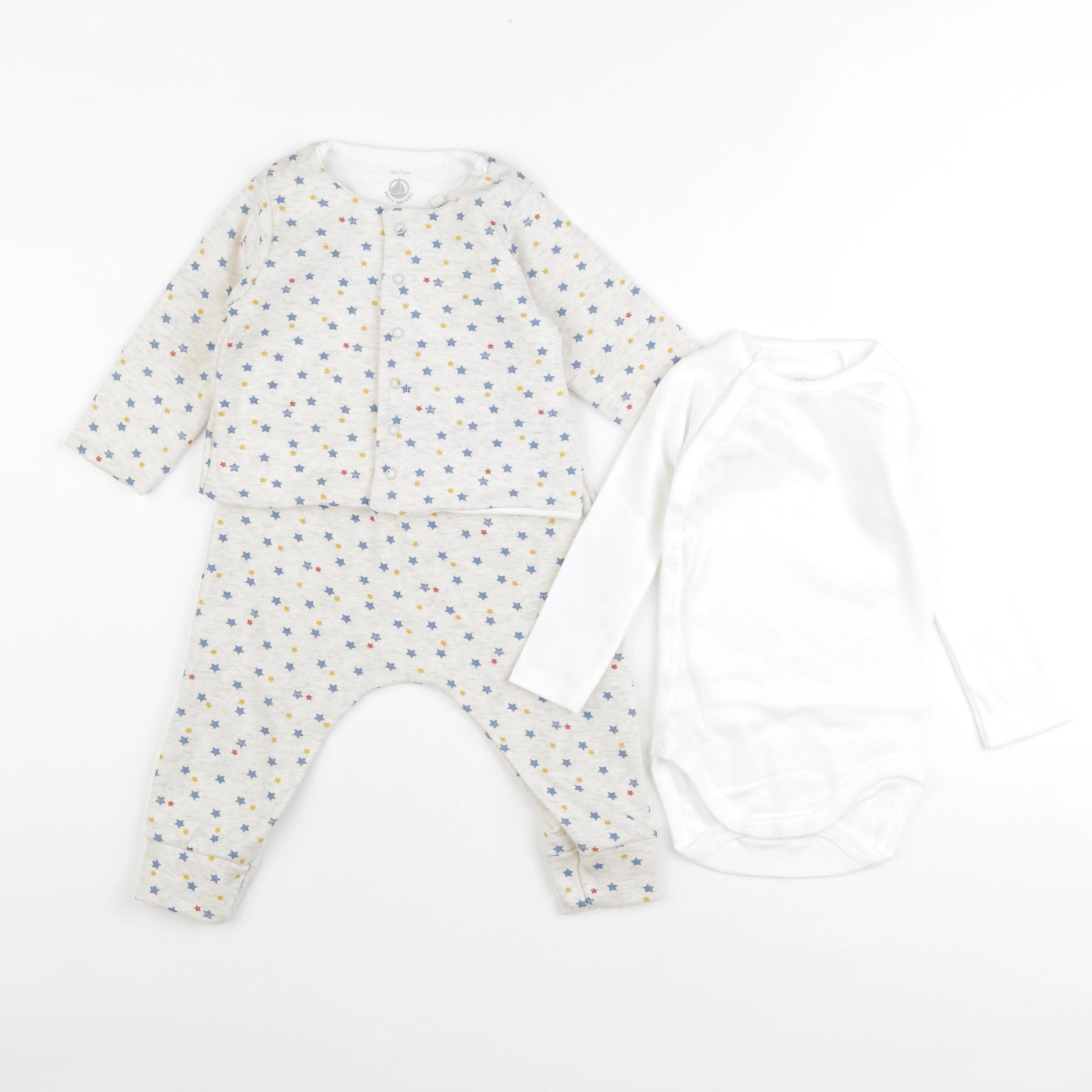 Petit Bateau - ensemble multicolore - 6 mois