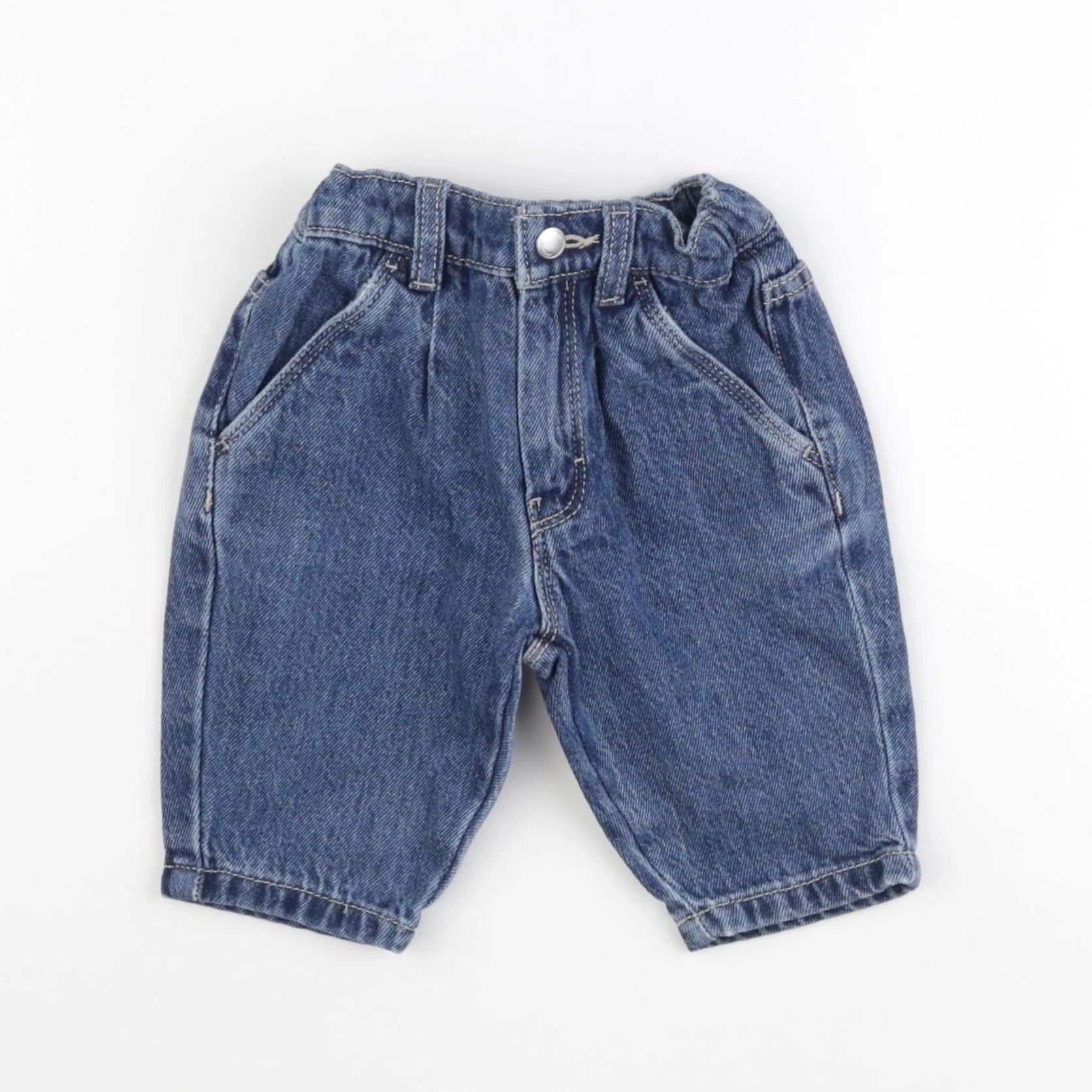 Petit Bateau - jean bleu - 6 mois
