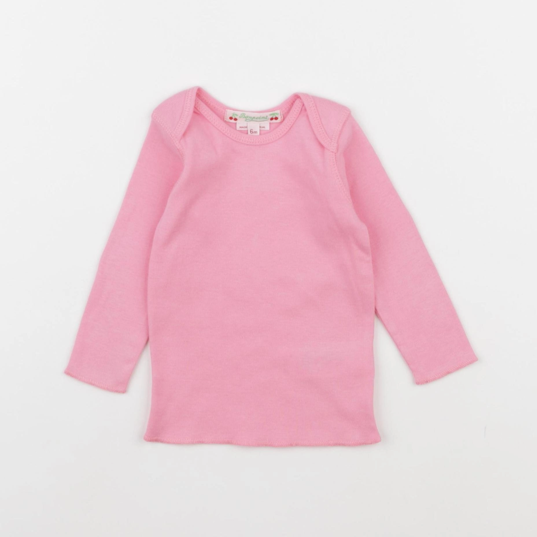 Bonpoint - maillot de corps rose - 6 mois