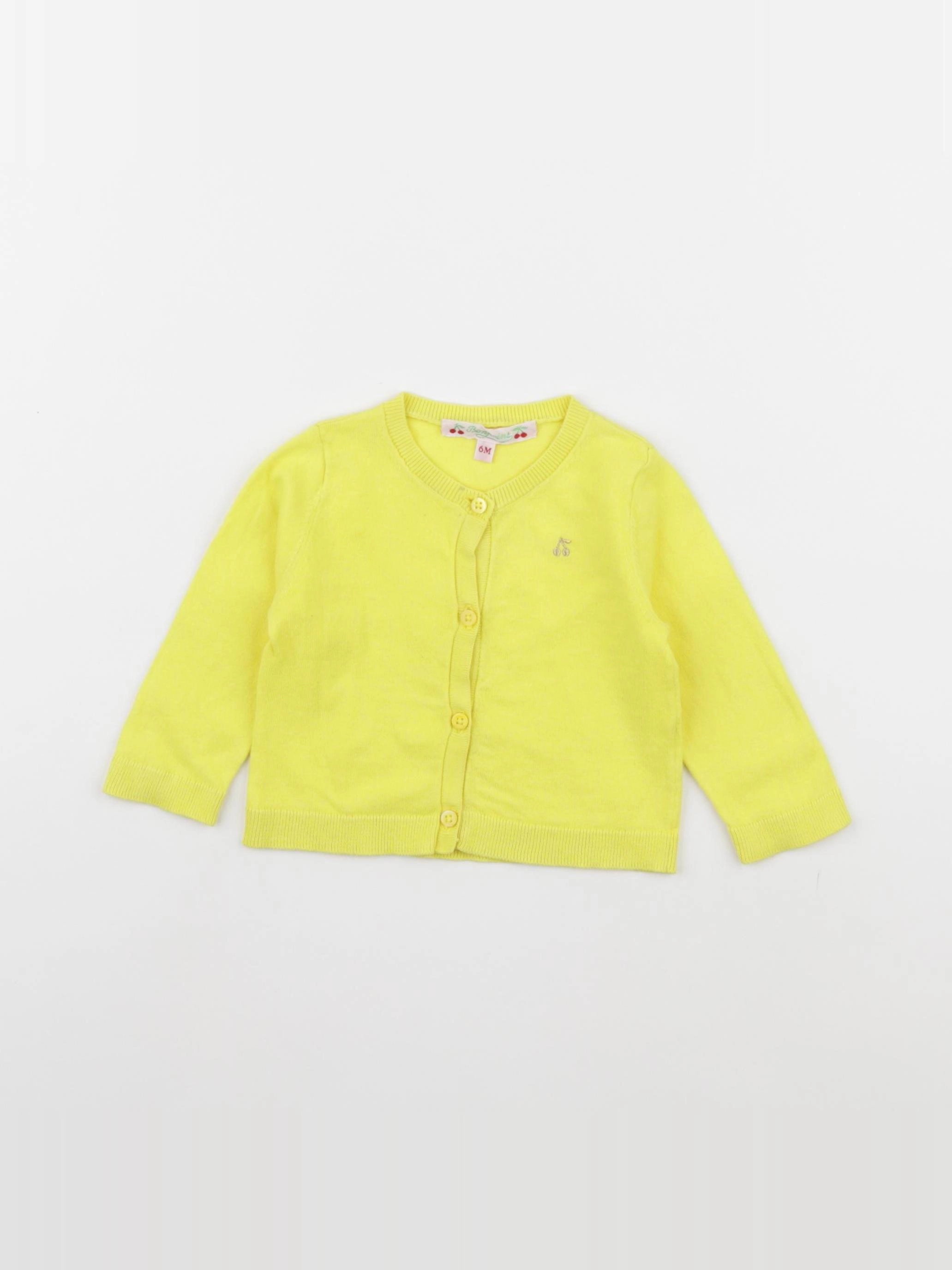 Bonpoint - gilet jaune - 6 mois