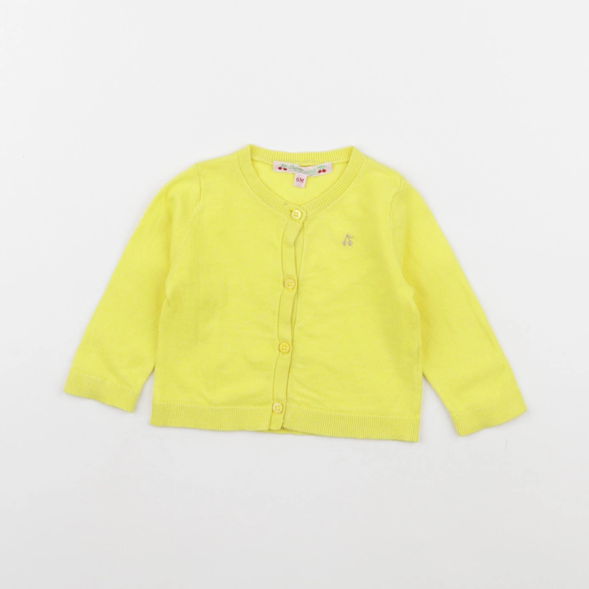 Bonpoint - gilet jaune - 6 mois