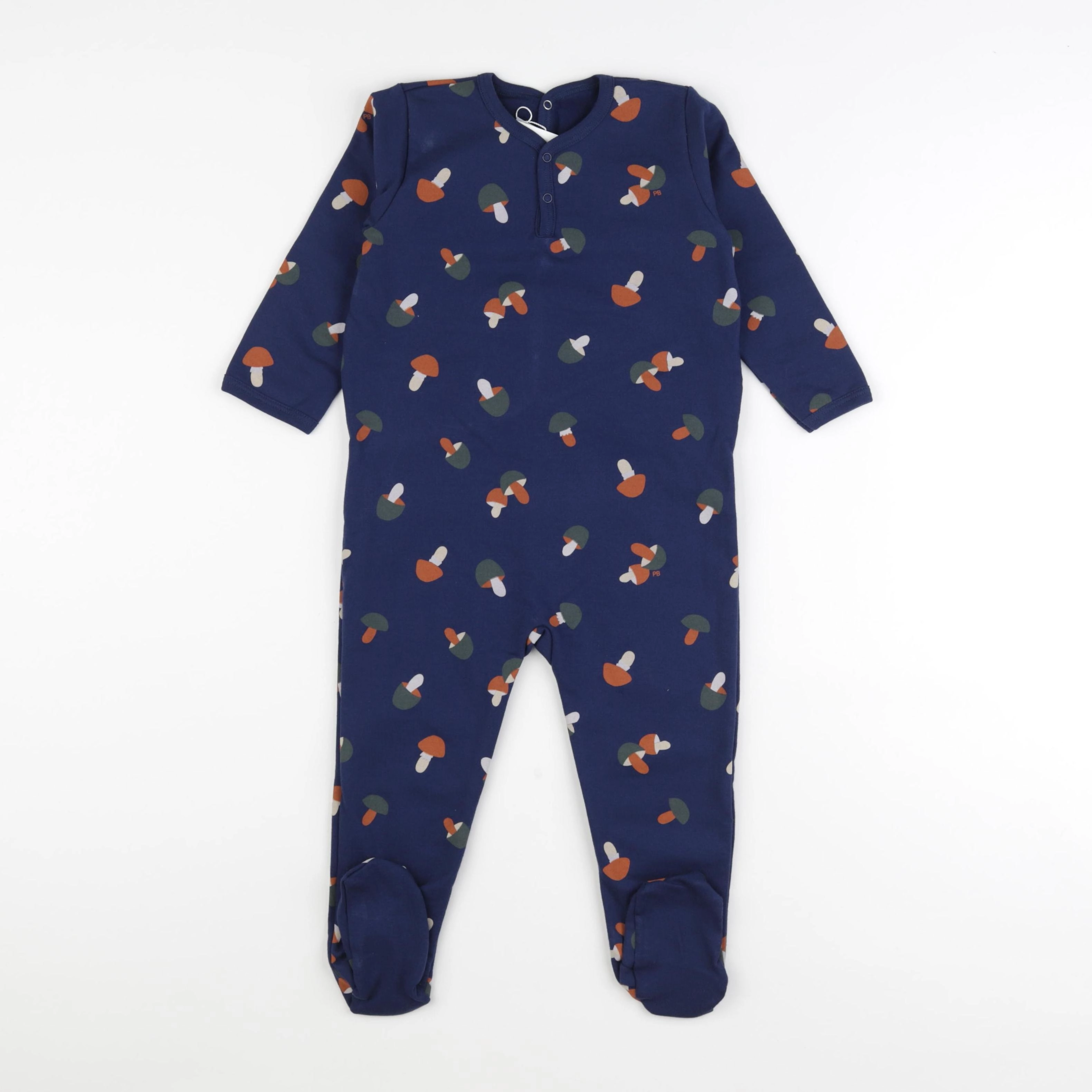 Petit Bateau - pyjama coton bleu - 24 mois