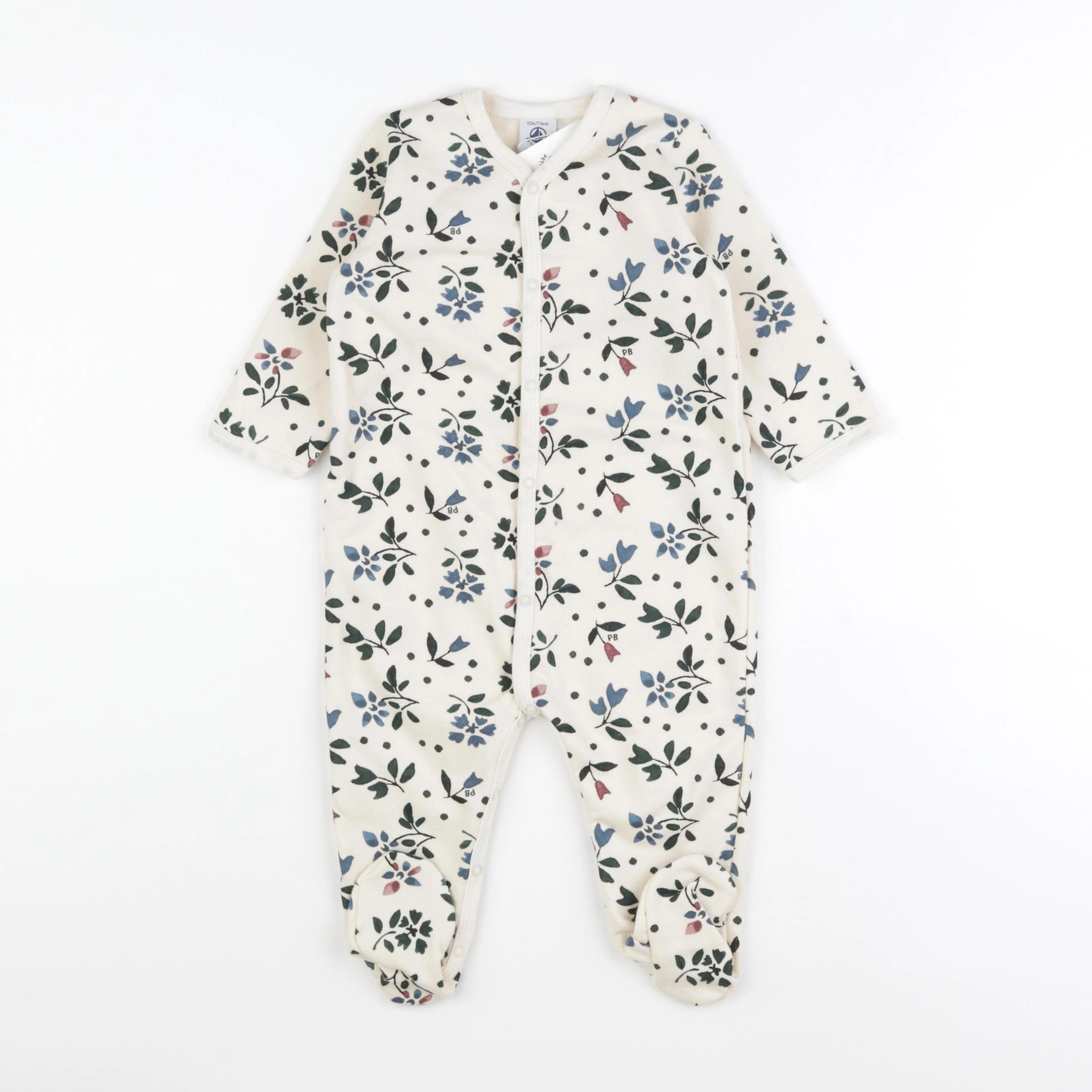 Petit Bateau - pyjama coton multicolore - 12 mois