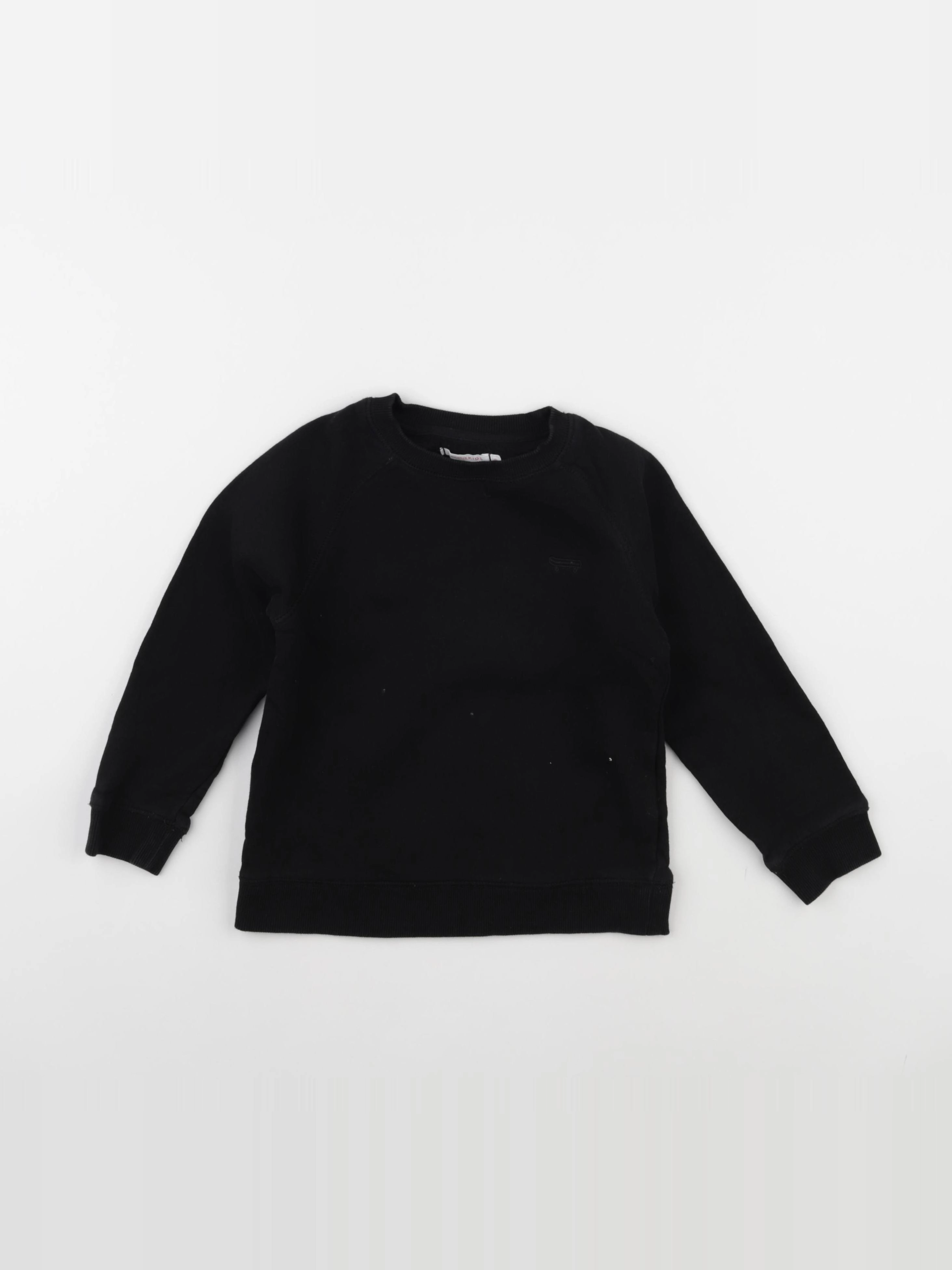 Monoprix - sweat noir - 6 ans