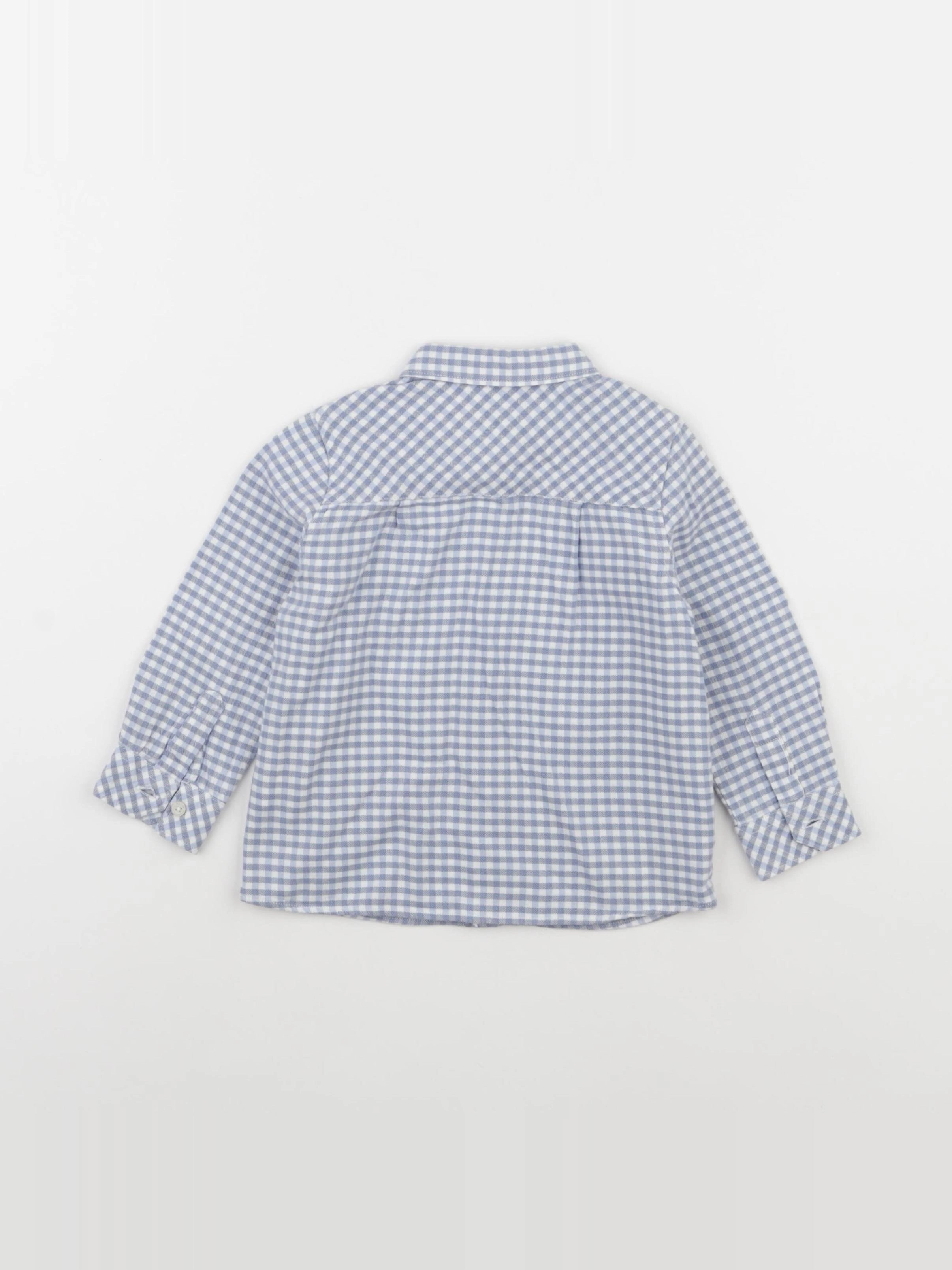 Tartine & Chocolat - chemise blanc, bleu - 18 mois