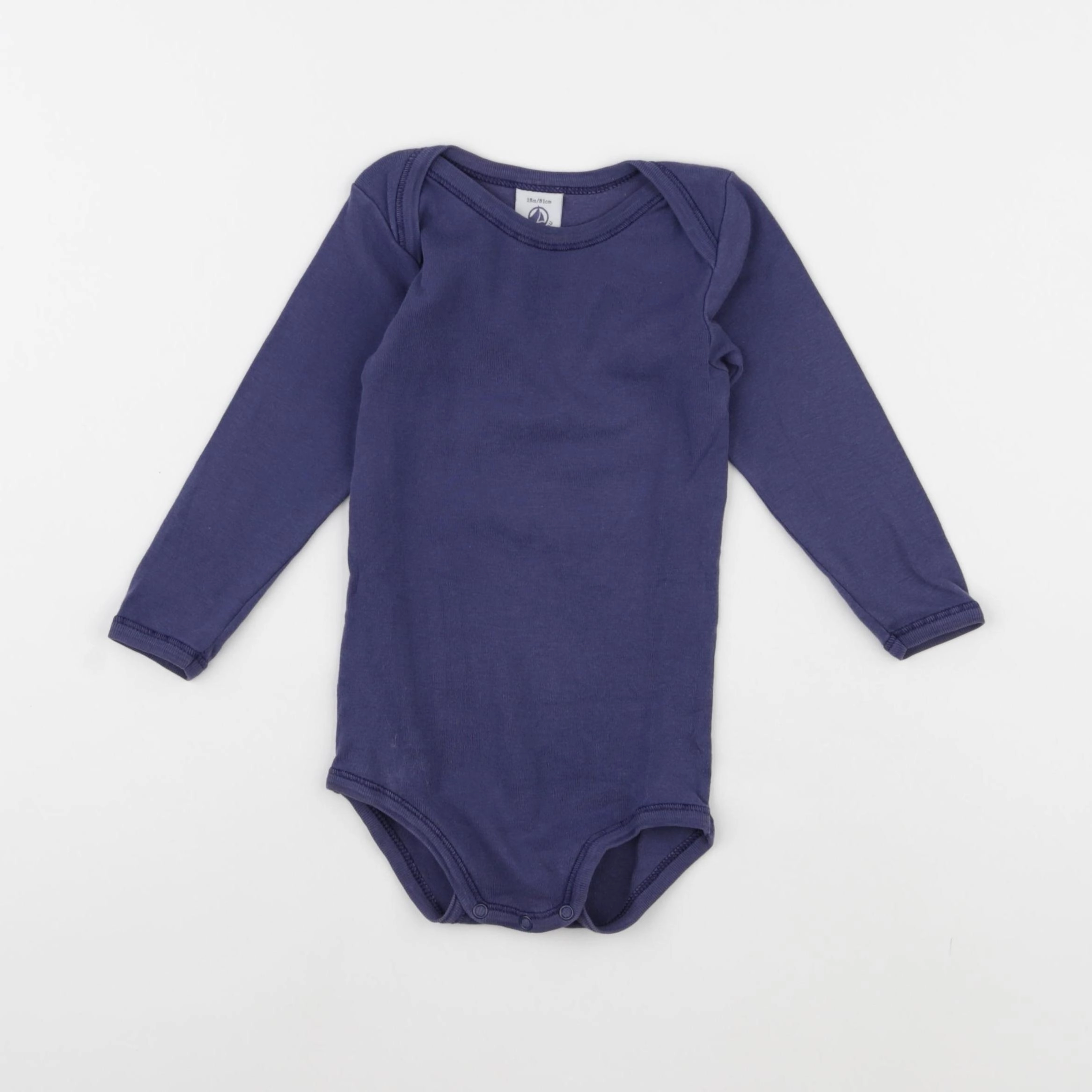Petit Bateau - body gris - 18 mois