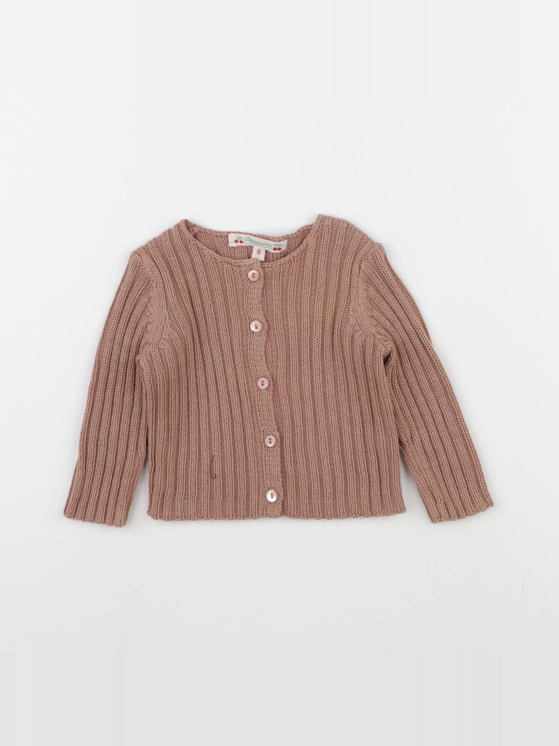 Bonpoint - gilet marron - 6 mois