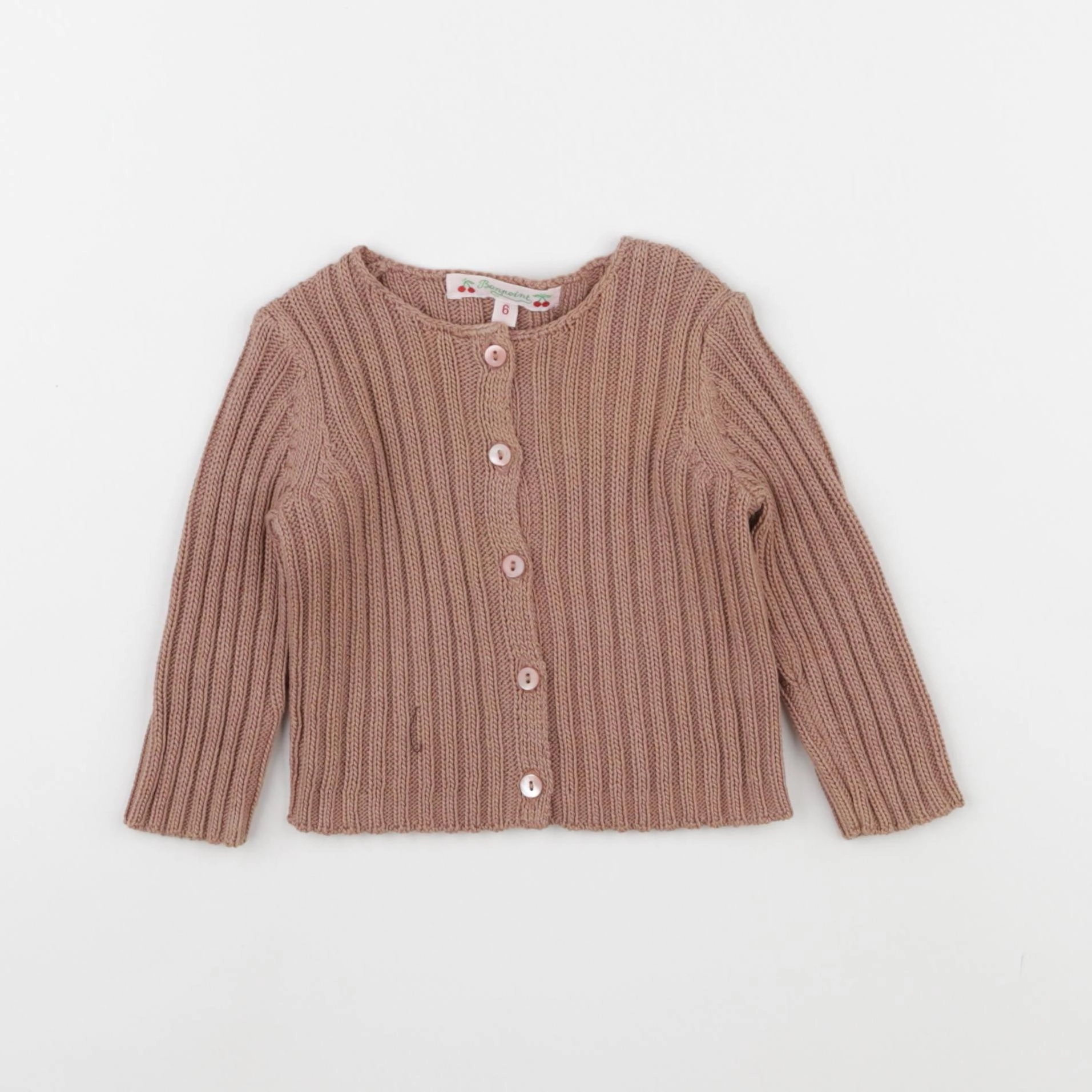 Bonpoint - gilet marron - 6 mois