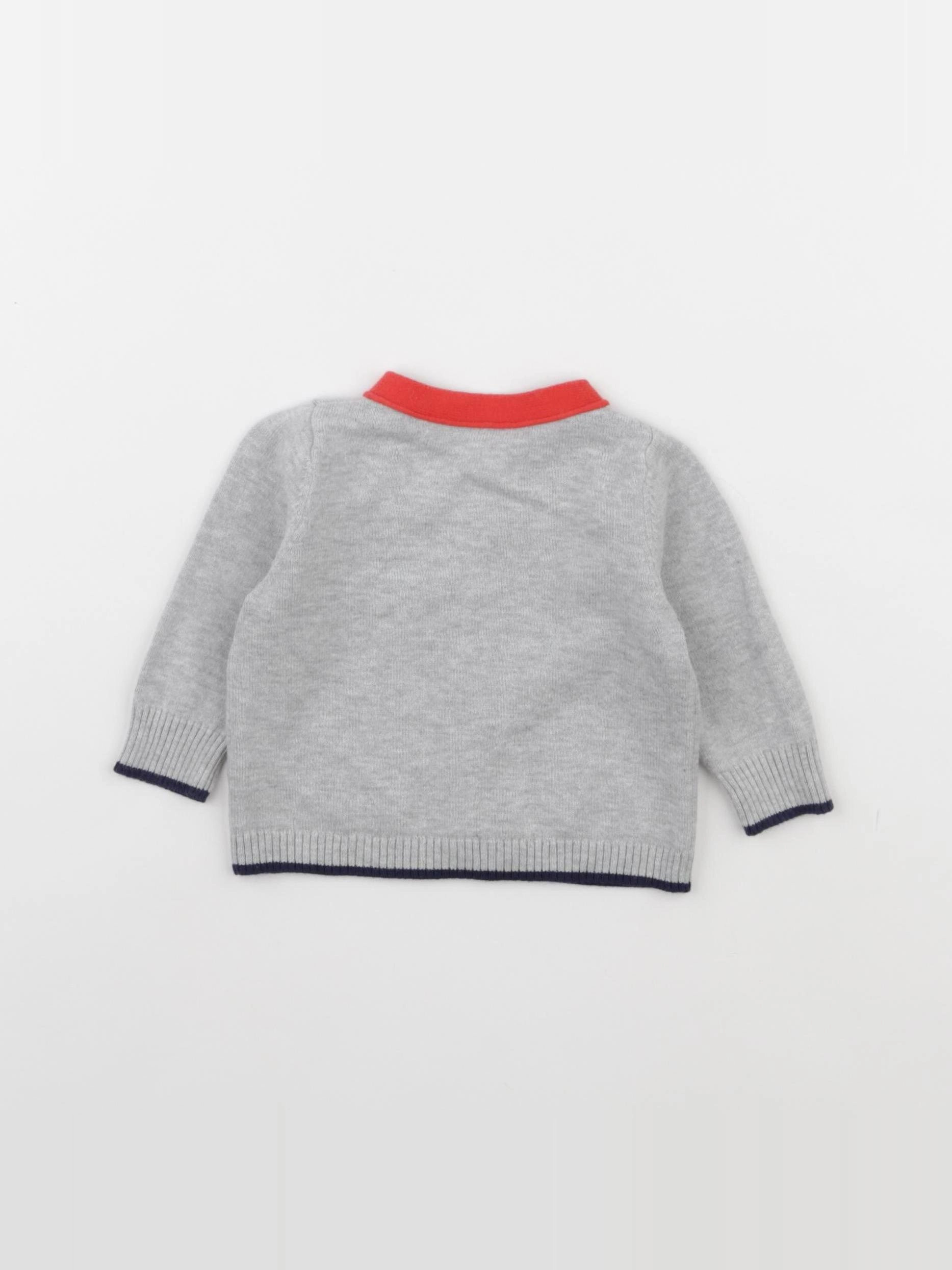 Bonpoint - gilet gris - 6 mois