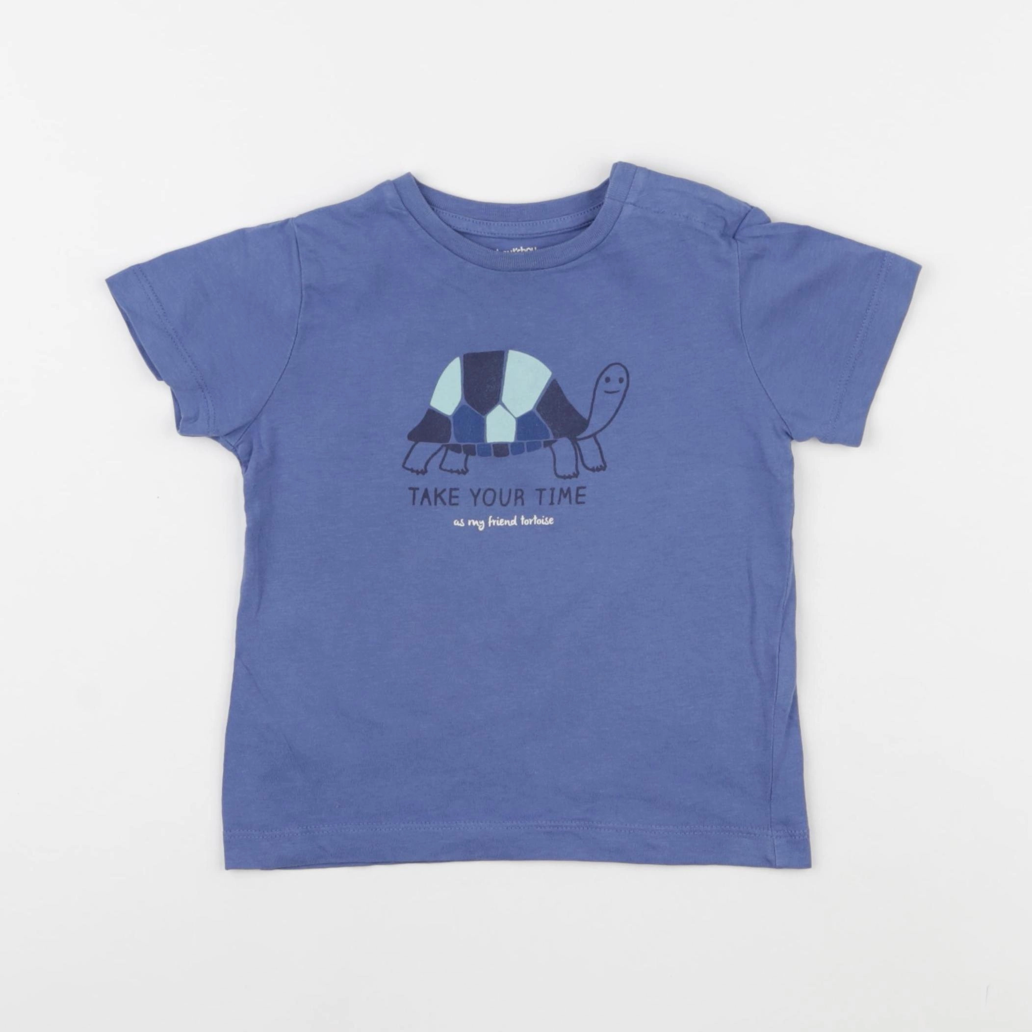 Boutchou - tee-shirt bleu - 24 mois