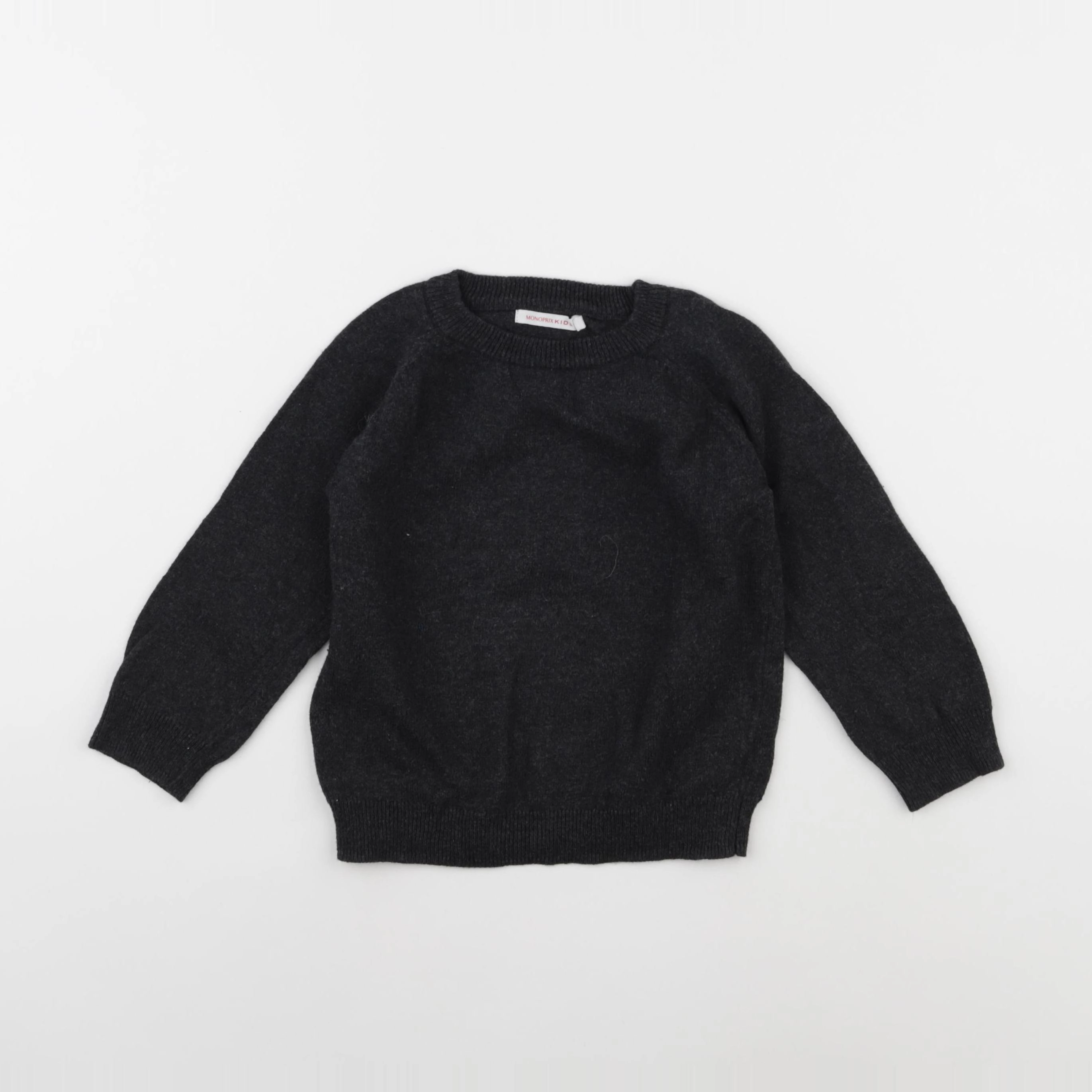 Monoprix - pull gris - 3 ans